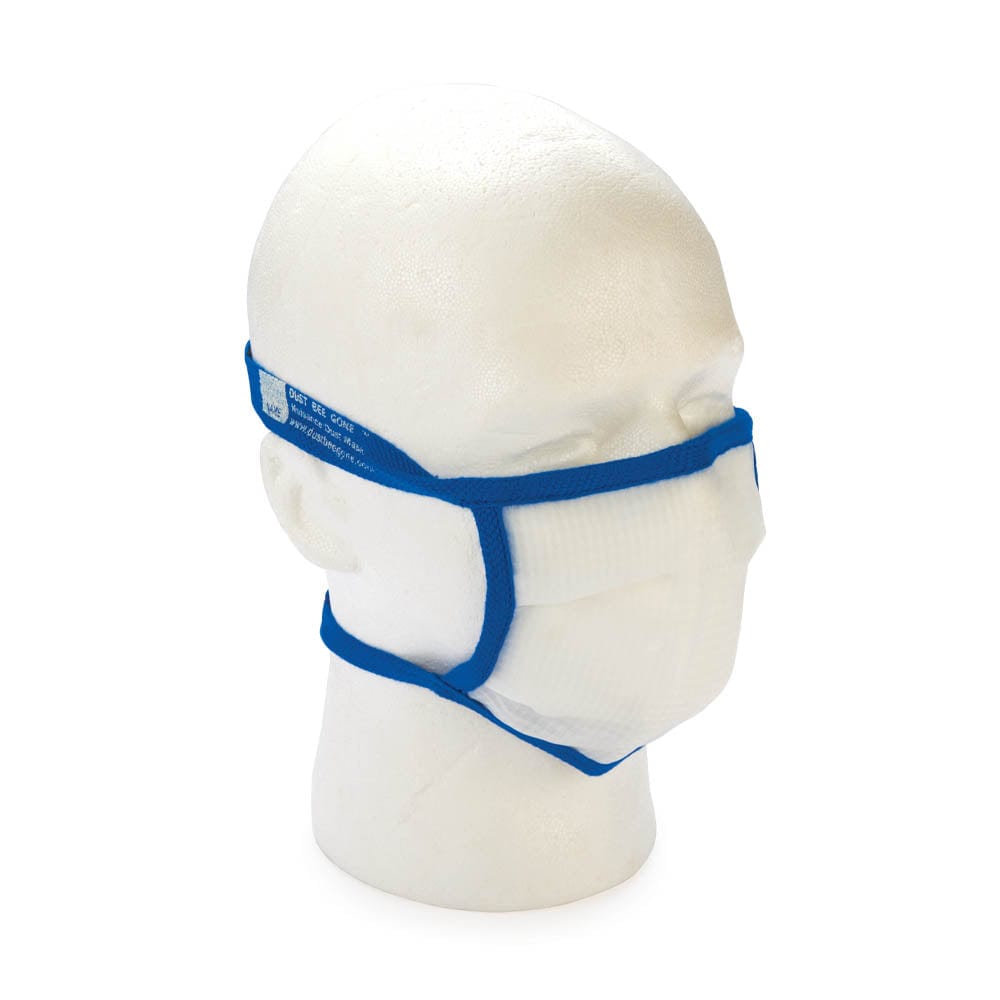 Medium Dust Bee Gone Mask - Blue Edging