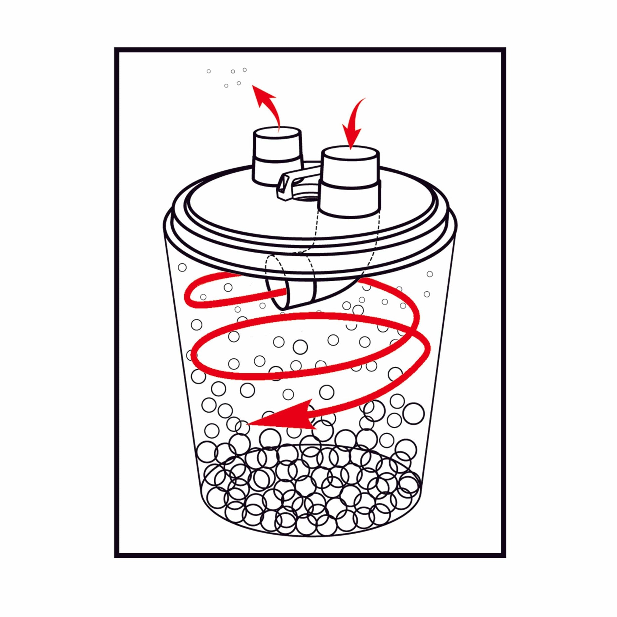 Trash Can Cyclone Lid for Dust Collection alt 0