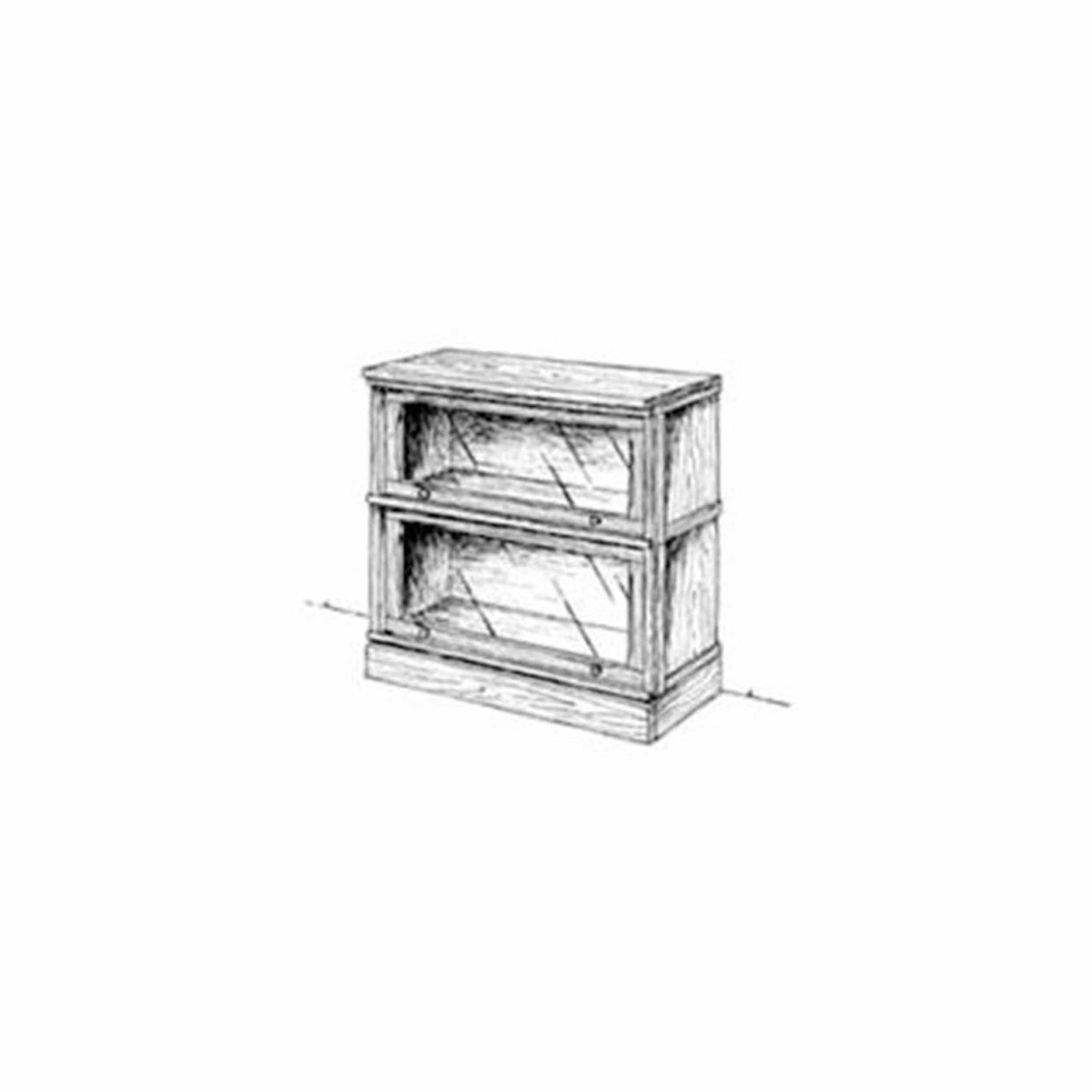 Woodworking Project Paper Plan to Build Stackable Lawyers Bookcase alt 0