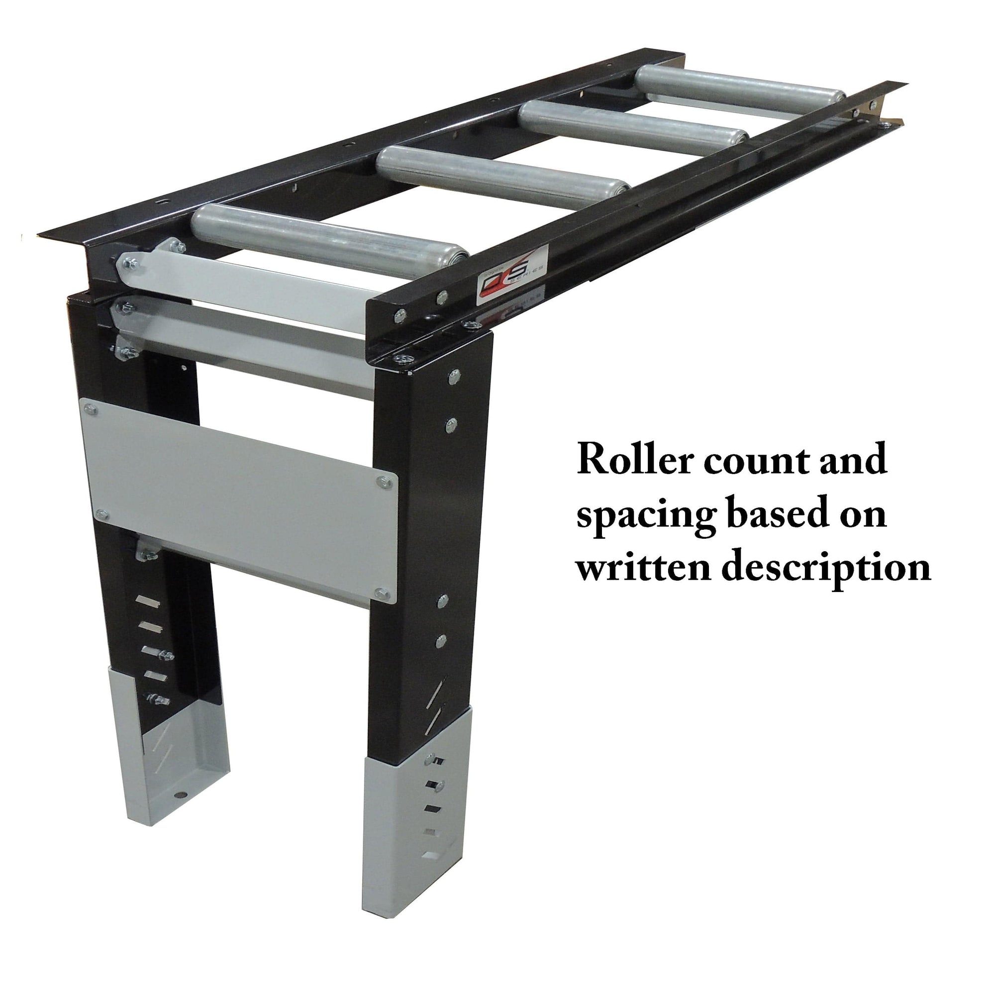 Roller Table Extension 4' x 14" Kit - 7 rollers - 6” Apart alt 0