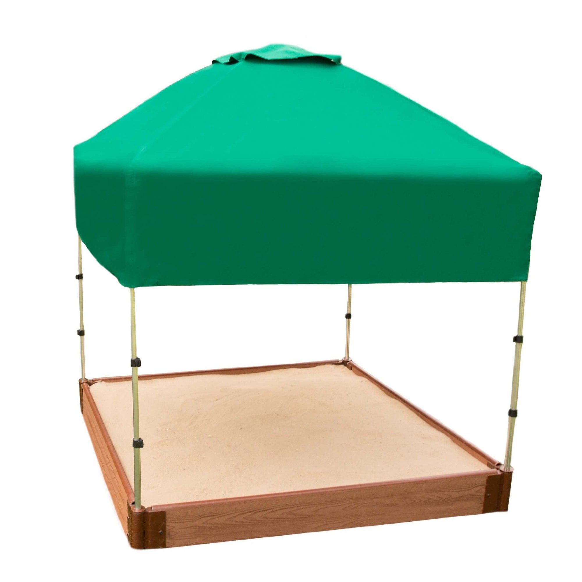 48" X 48"x 37" Telescoping Square Sandbox Canopy & Cover alt 0