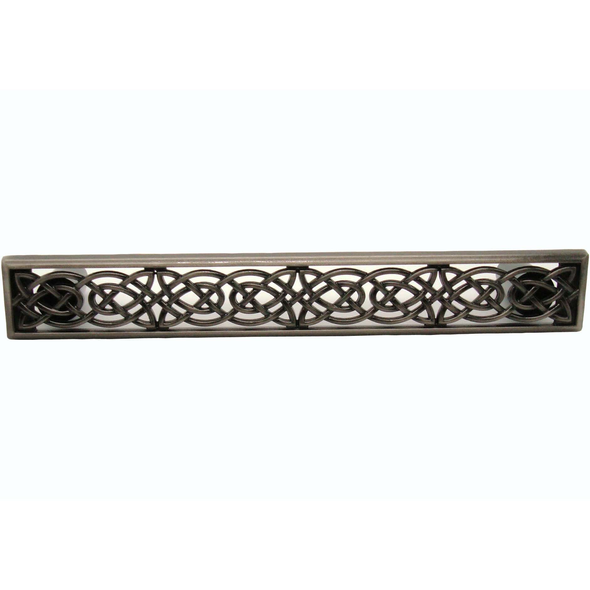 Large Celtic Style Pull, Satin Nickel Oxide alt 0