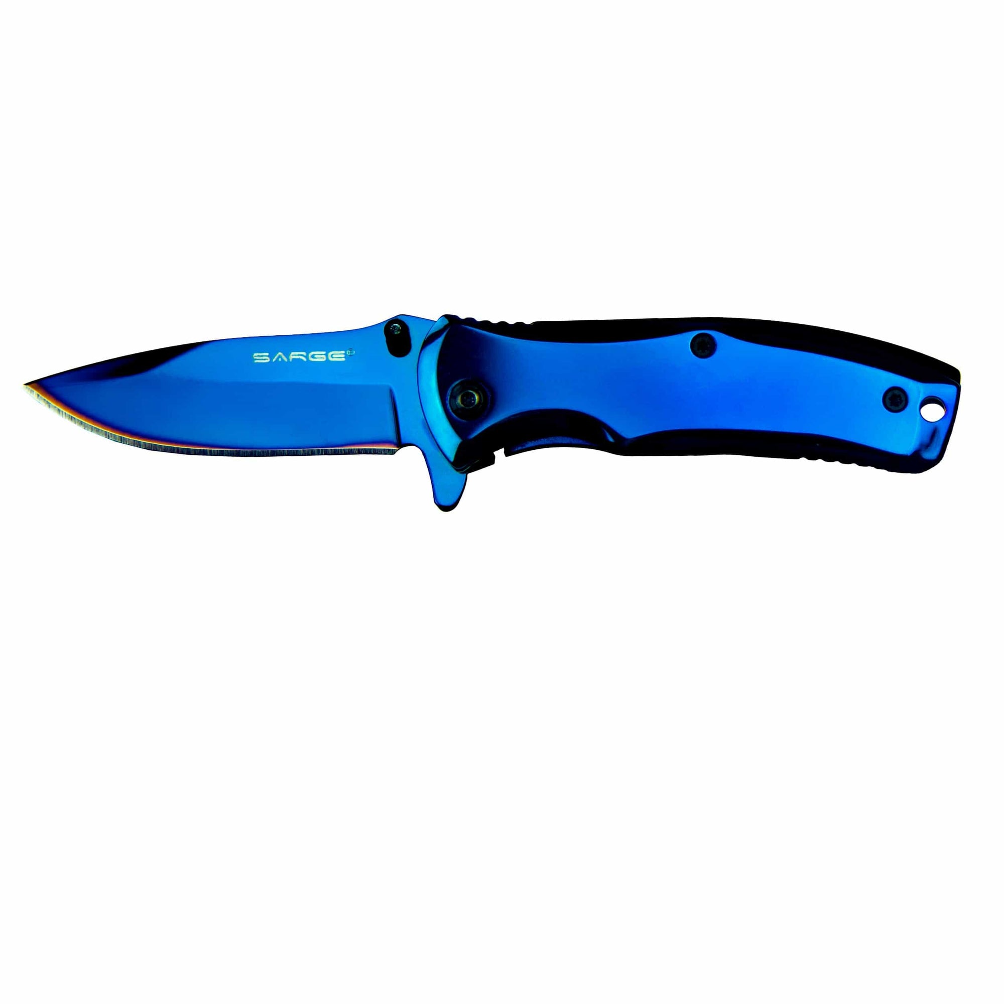 Phase - Blue TiN Swift Assist Folder Knife, Stainless Steel 2-1/2" Blade alt 0