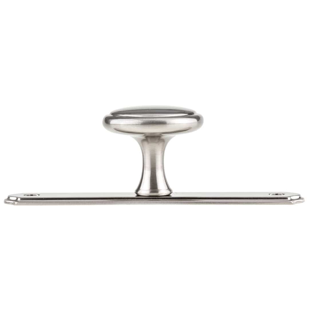 Transitional Knob, 1-9/16" D, Brushed Nickel alt 0