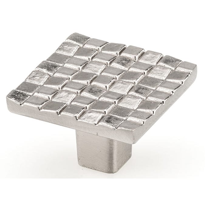 Contemporary Knob, 1-1/4" x 1-1/4", Brushed Nickel alt 0