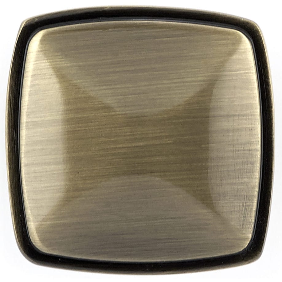 Transitional Knob, 1-7/32" x 1-7/32", Antique English alt 0