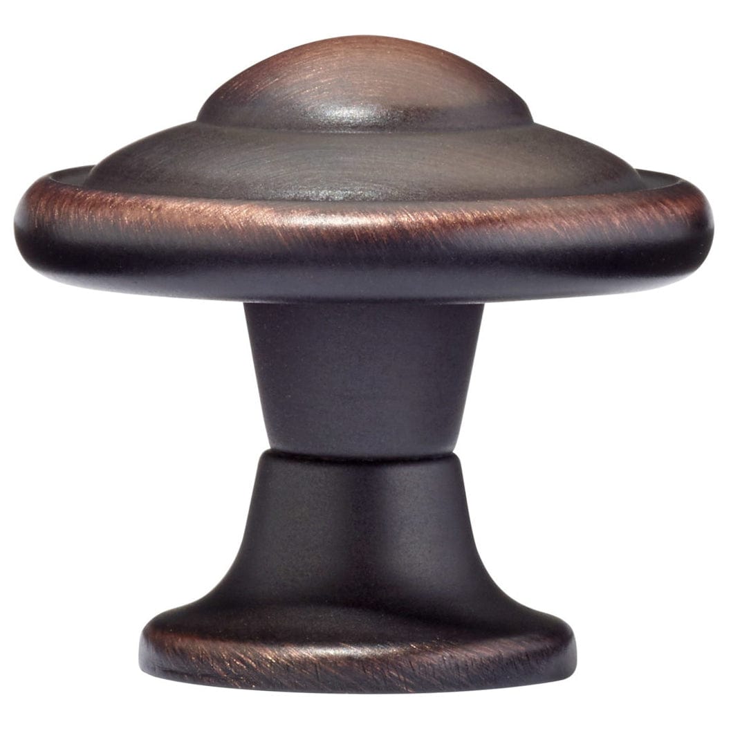 Traditional Knob, 1-7/32" D, Brushed Oil-Rubbed Bronze alt 0