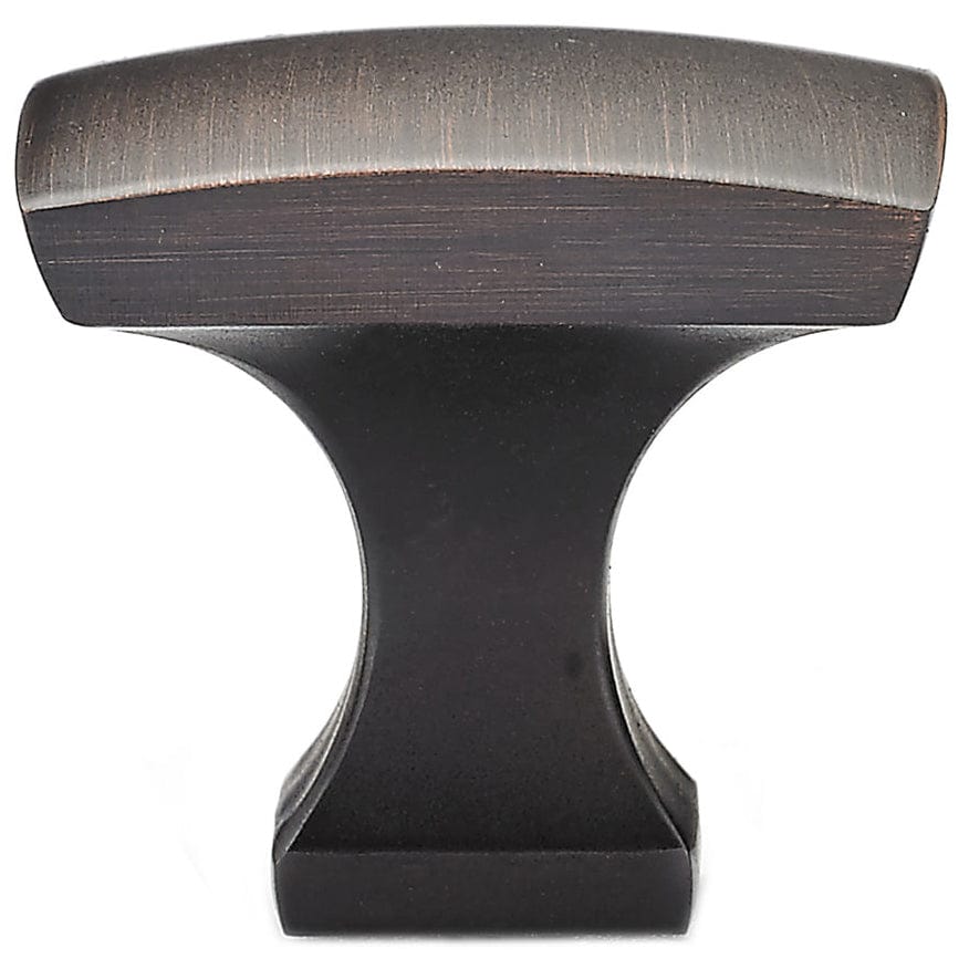 Transitional Knob, 1-5/16" x 1-5/16", Brushed Oil-Rubbed Bronze alt 0