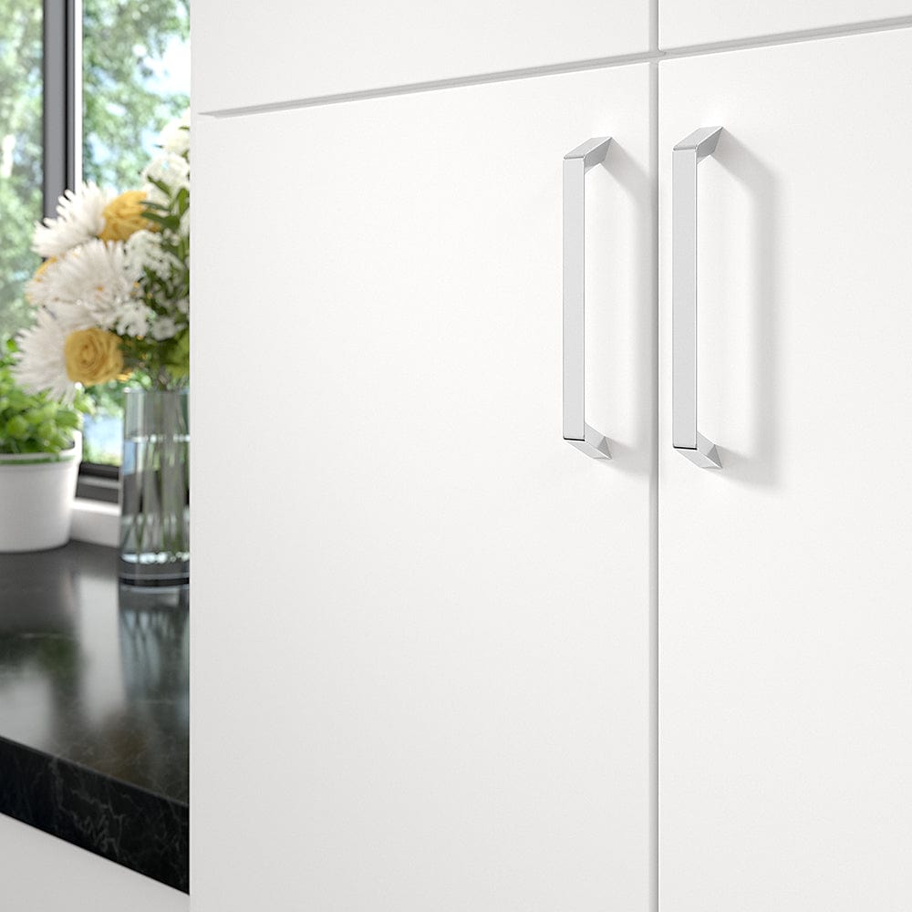 Contemporary Pull, 6-5/16" Center-to-Center, Chrome