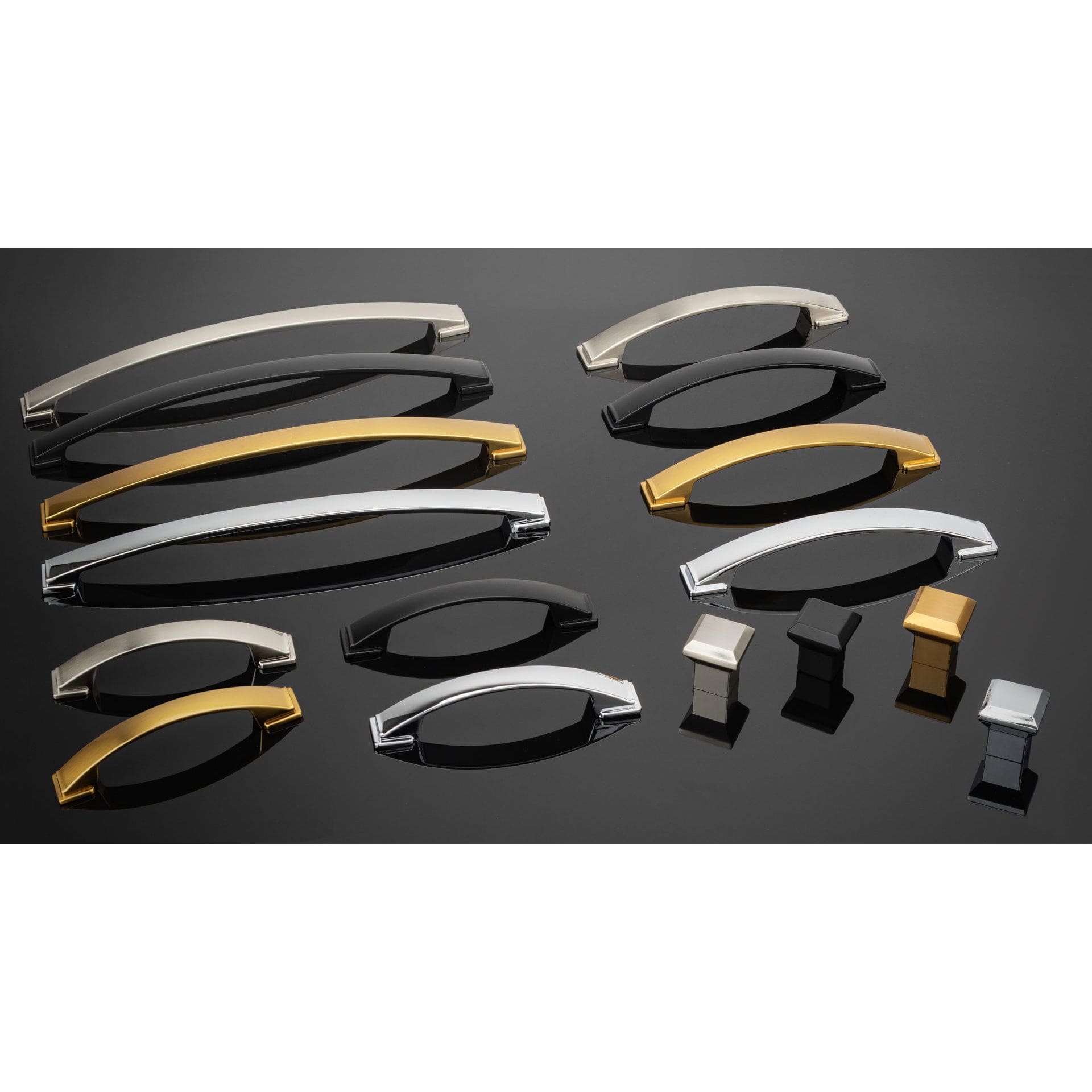 Contemporary Pull, 12-5/8" Center-to-Center, Matte Black alt 0