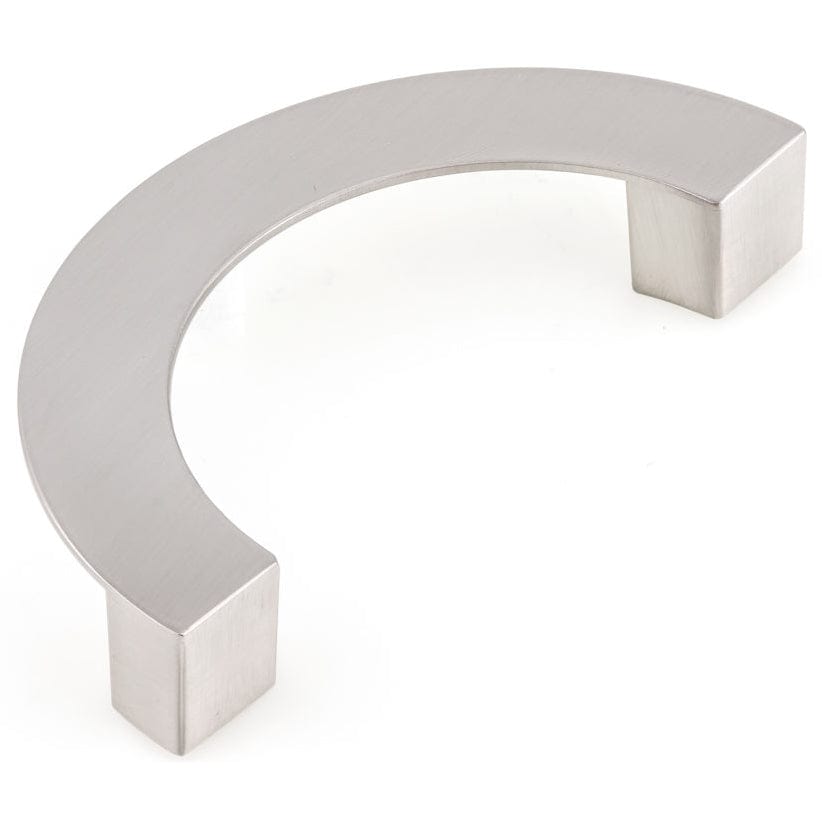 Contemporary Pull, 3-3/4" Center-to-Center, Brushed Nickel alt 0