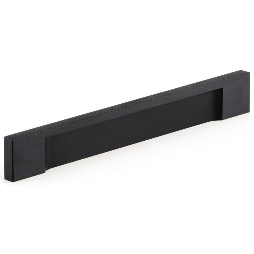 Contemporary Pull, 5-1/16" Center-to-Center, Brushed Black alt 0