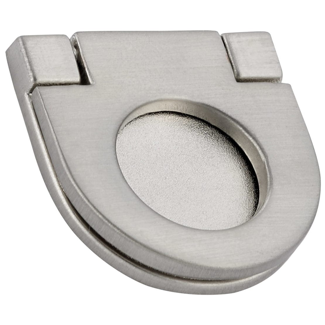 Contemporary Recessed Pull, 1-1/16" Center-to-Center, Brushed Nickel alt 0