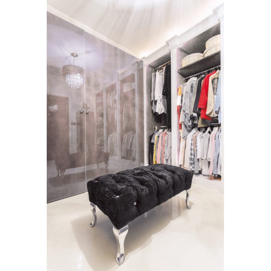 4" (102 mm) Curved Furniture Leg Polished Aluminum alt 0