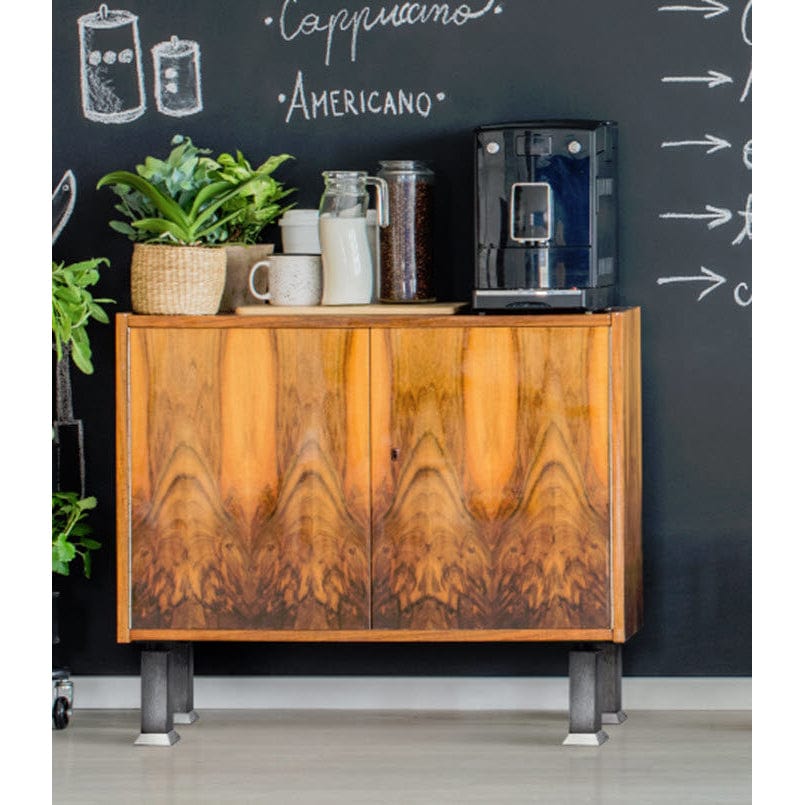 5-29/32" (150 mm) Vintage Adjustable Square Legs Rustic Brass alt 0