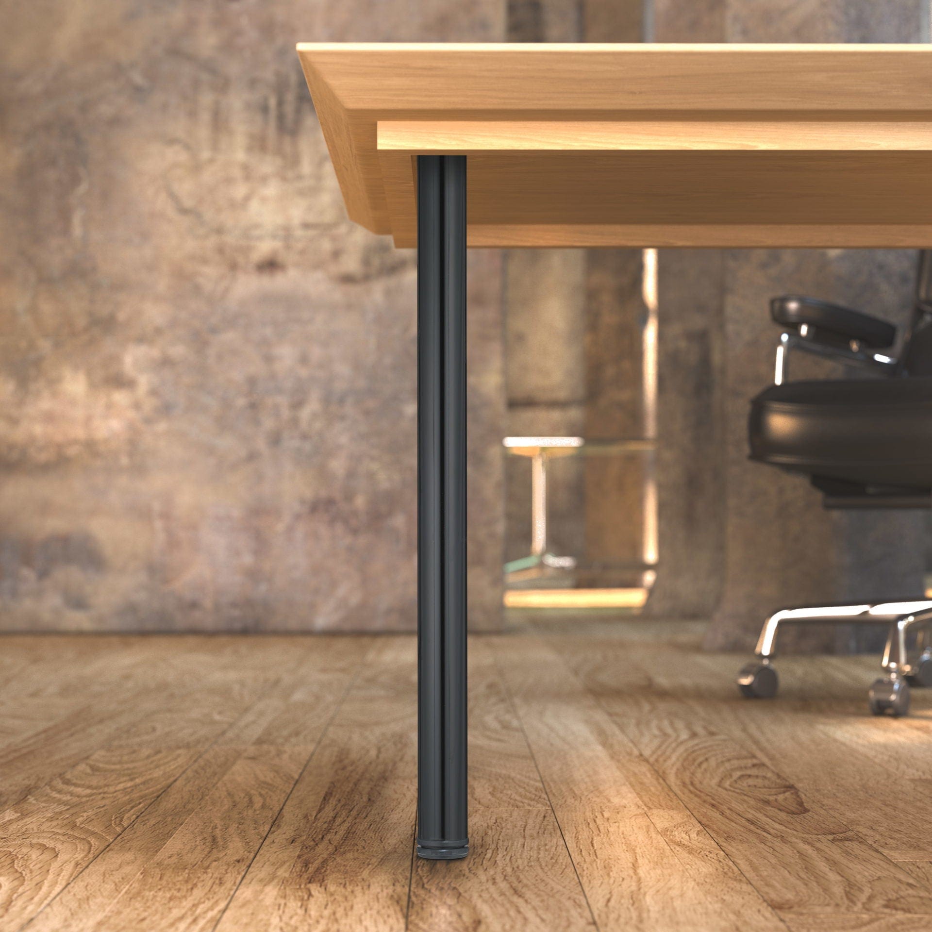 34-1/4" (870 mm) Adjustable Table Leg Black alt 0