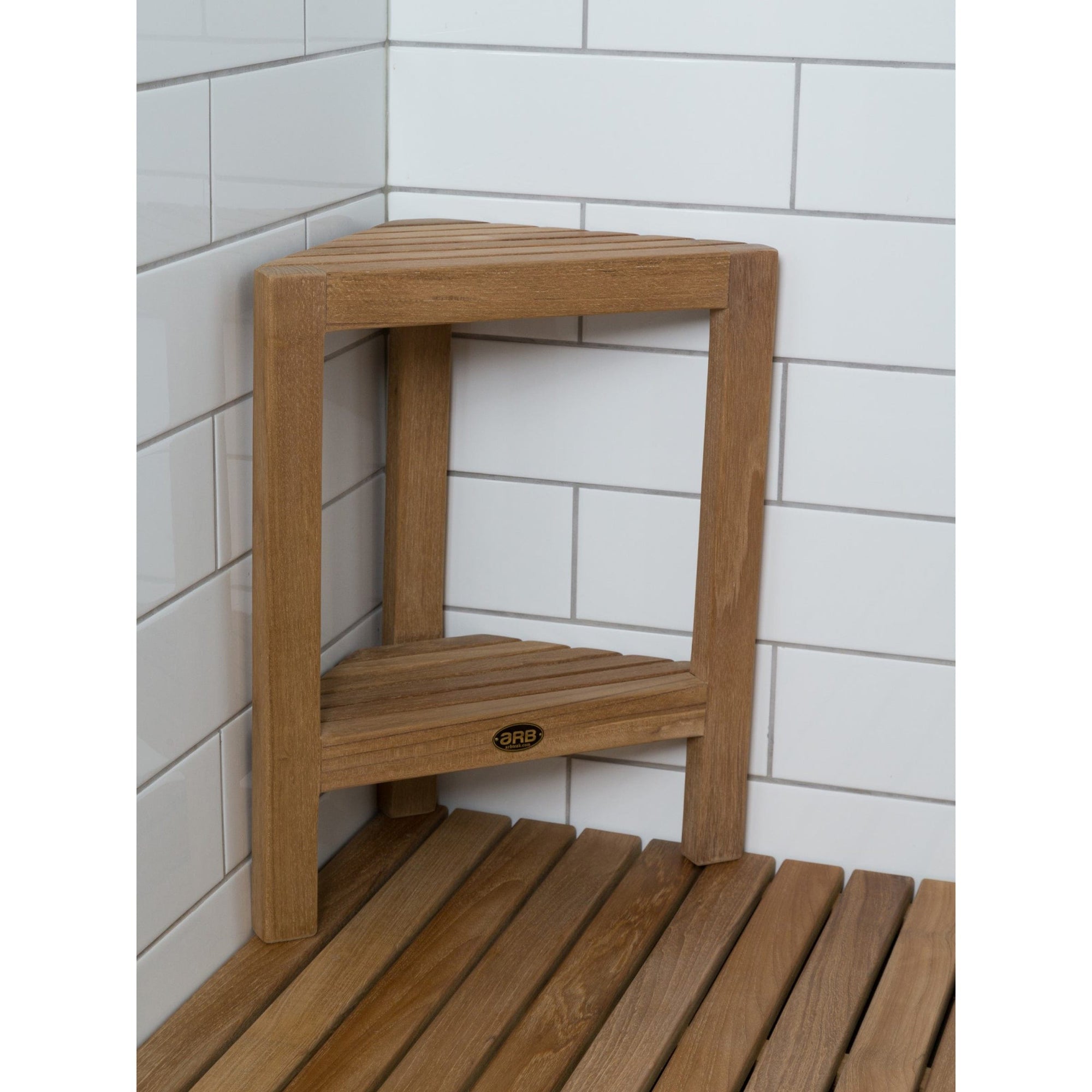 Fiji Corner Footrest 15" (37 cm) with Shelf alt 0