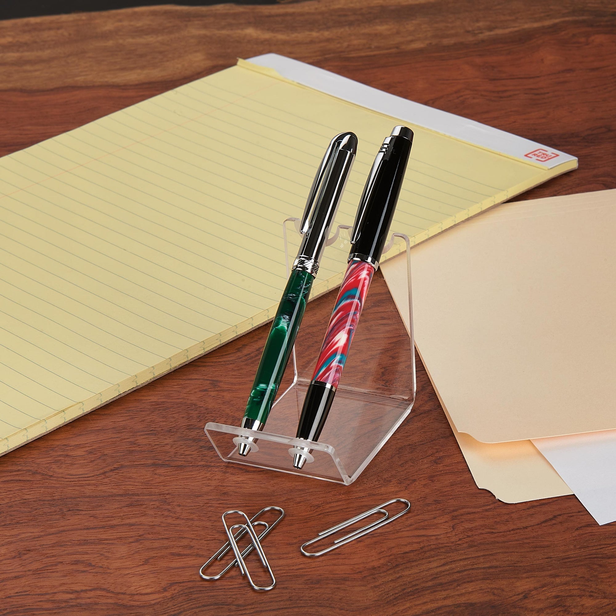 Double Pen/Pencil Acrylic Display Stand alt 0