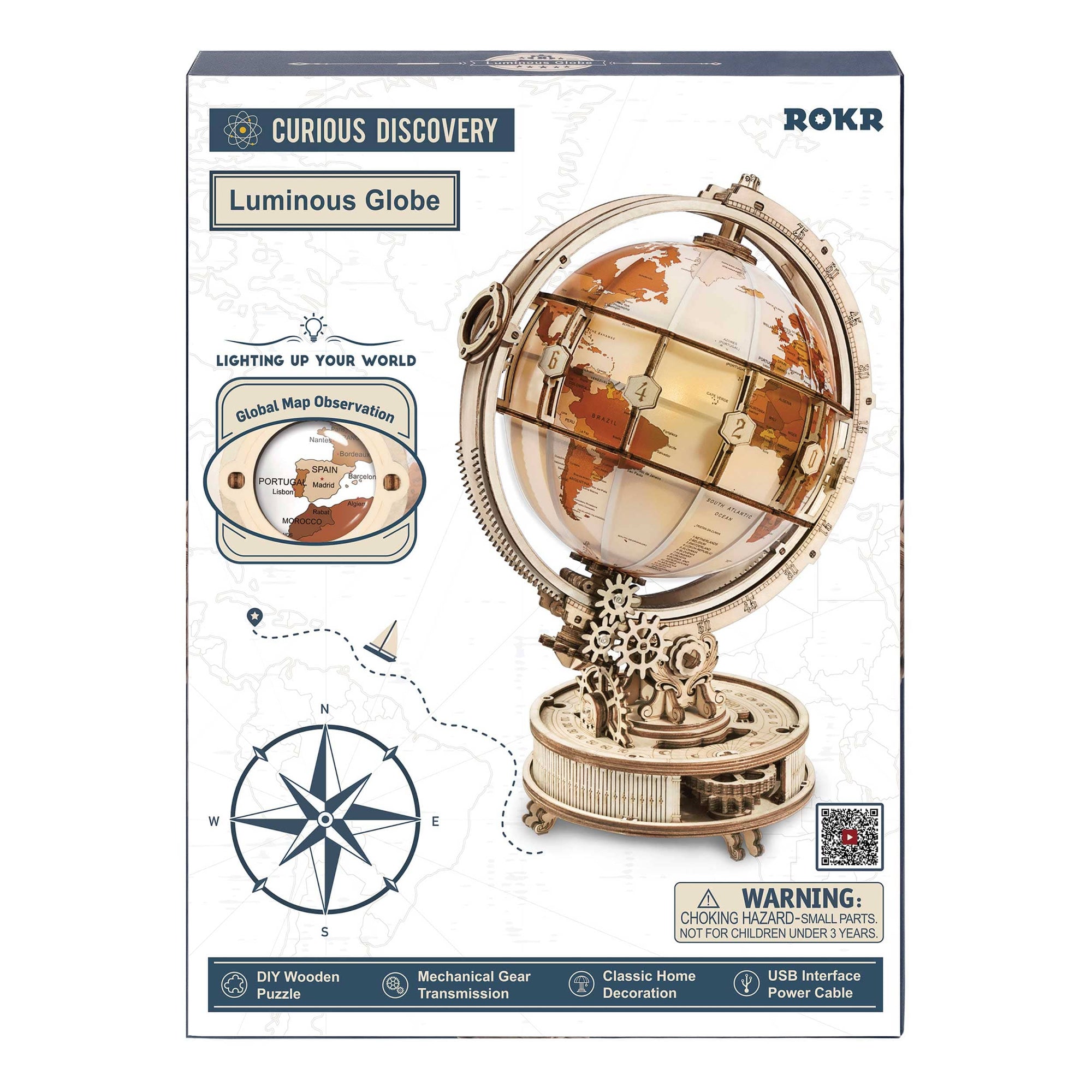 Luminous Globe 3D Puzzle Kit alt 0