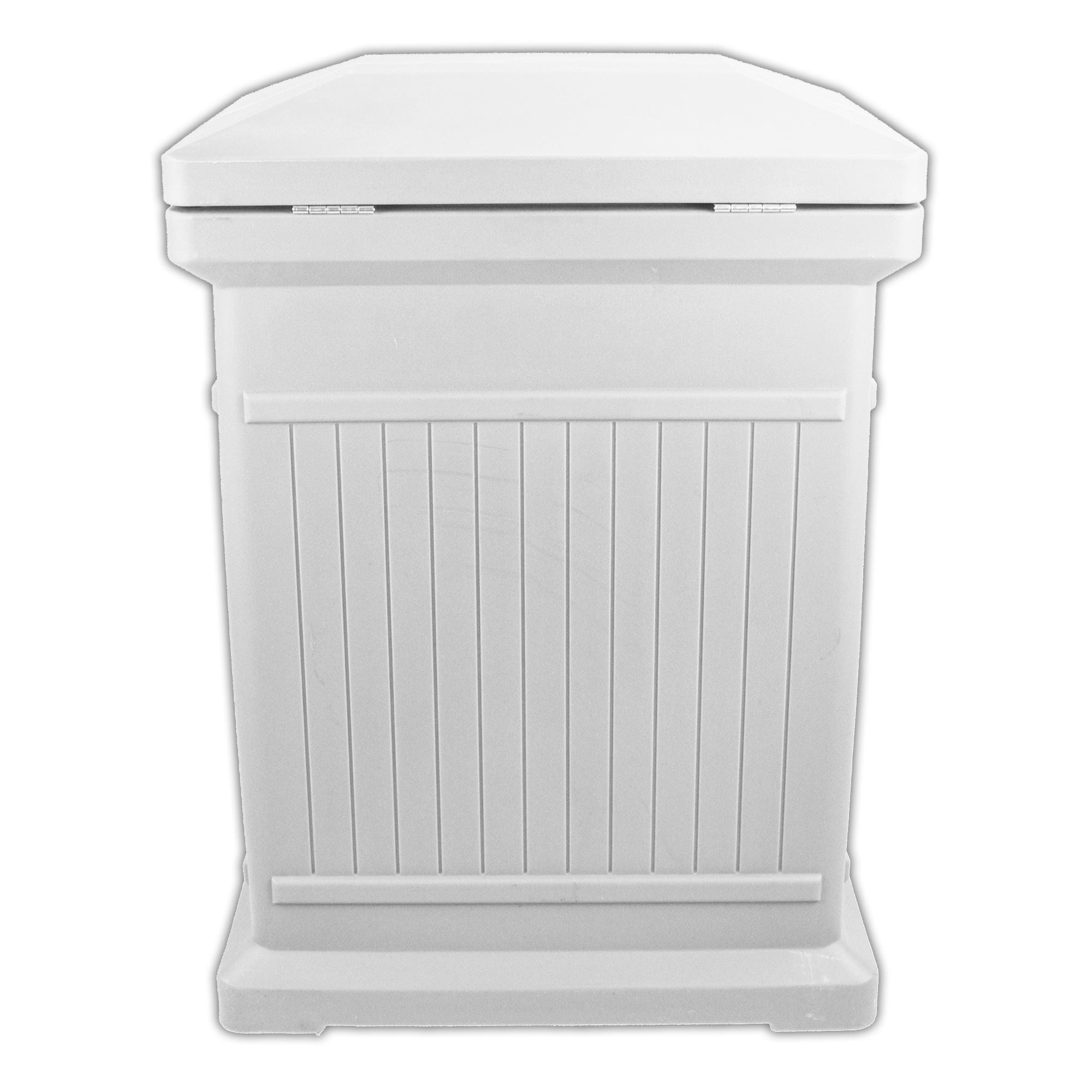 ParcelWirx Premium Vertical Lockable Package Delivery Box with Hinged Lid Slate Gray alt 0