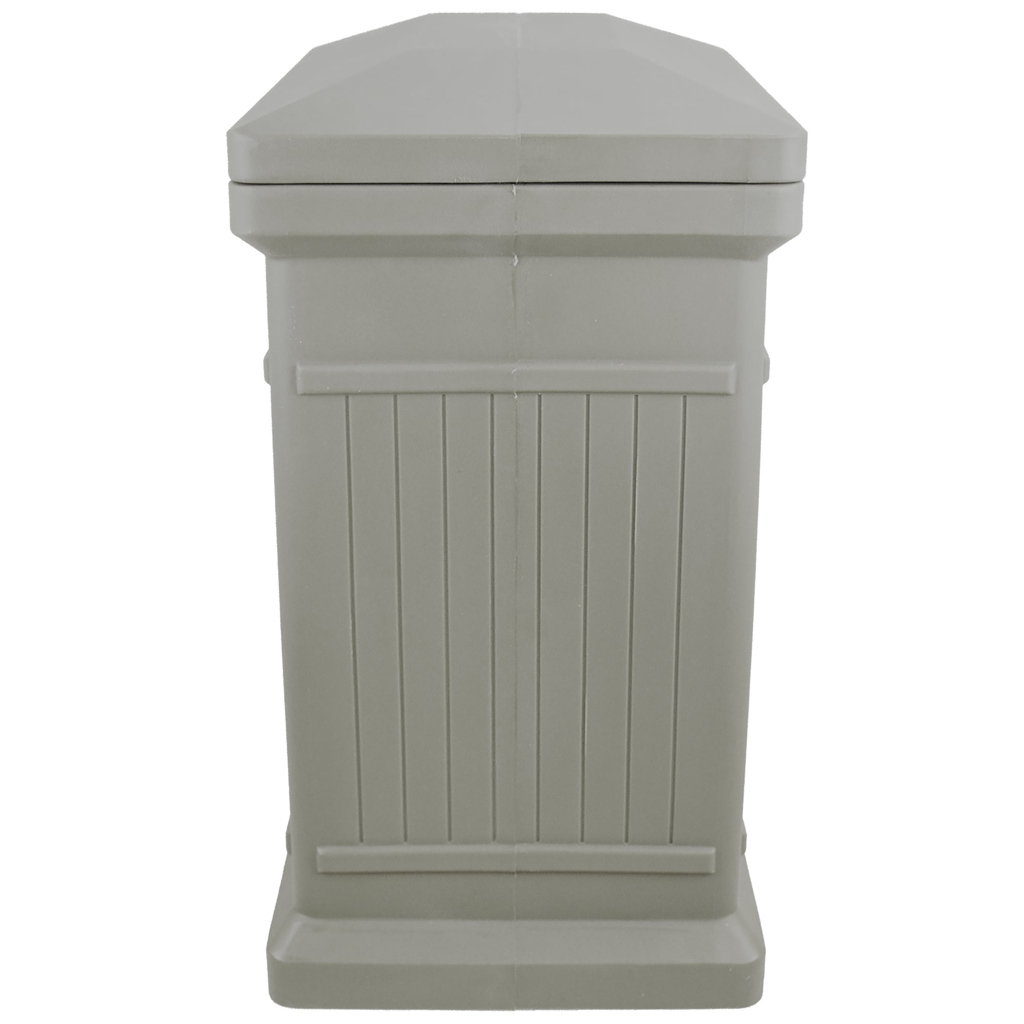 ParcelWirx Vertical Package Delivery Box with Lift Off Lid Prestige Pewter alt 0