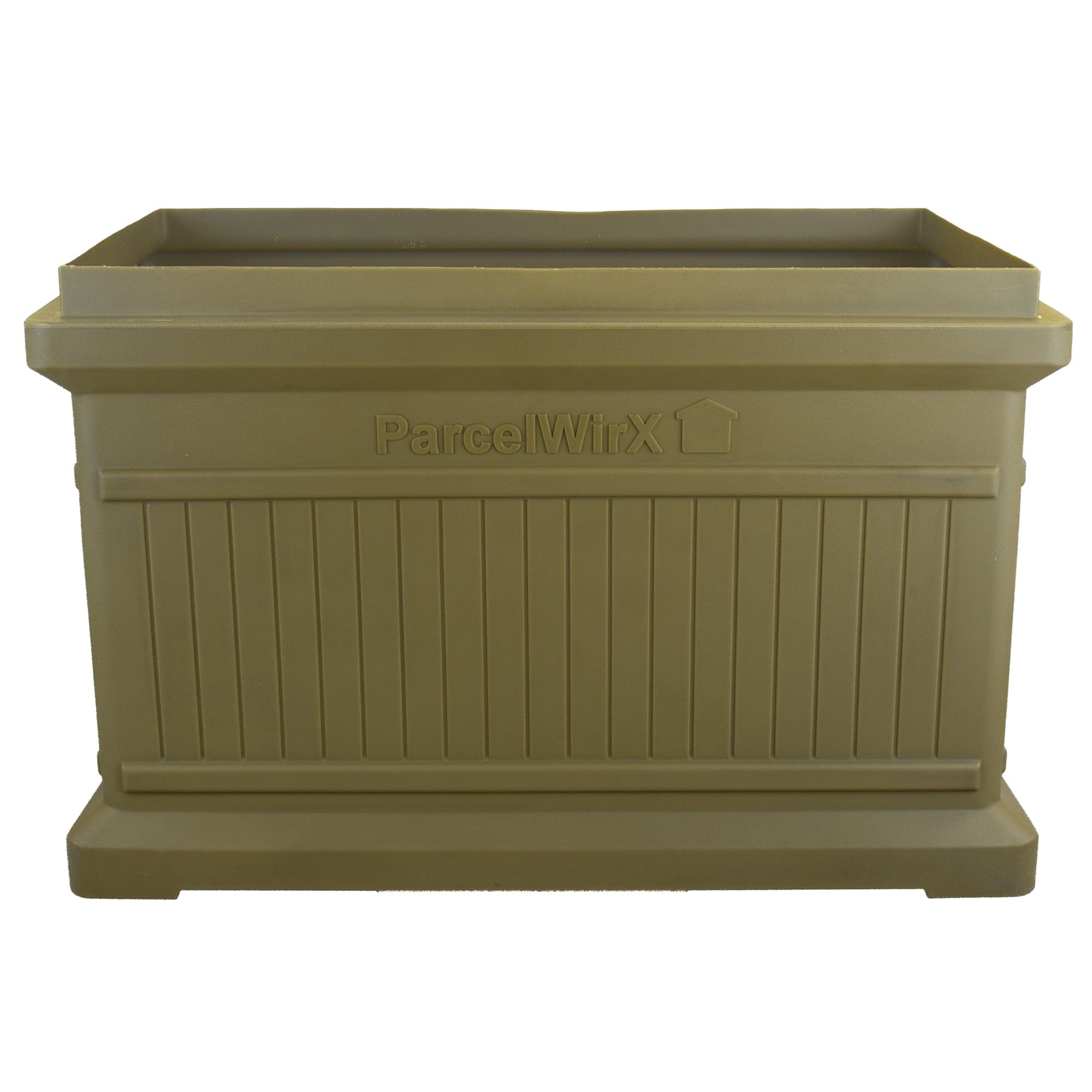 ParcelWirx Horizontal Package Delivery Box with Lift Off Lid Oak alt 0