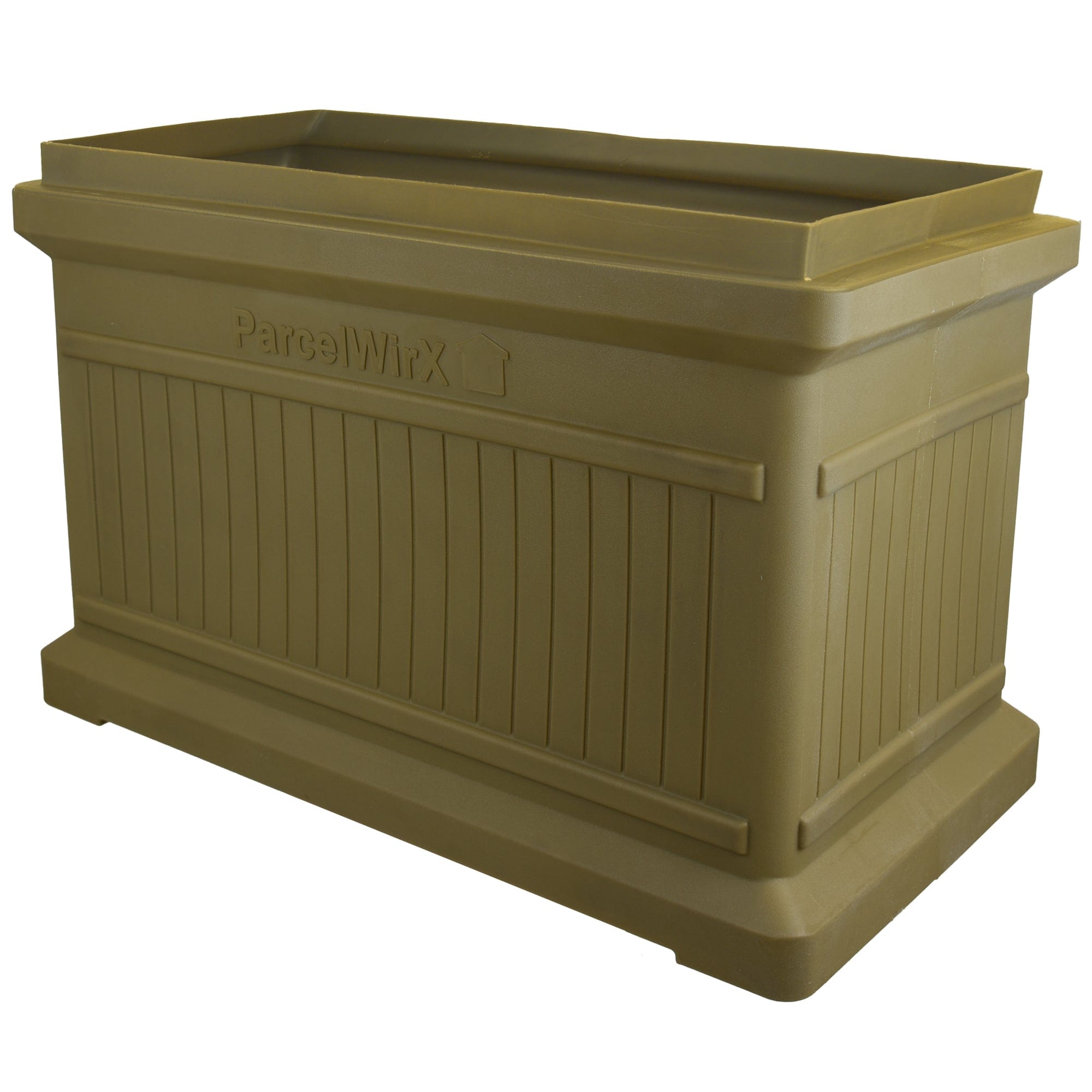 ParcelWirx Horizontal Package Delivery Box with Lift Off Lid Oak alt 0