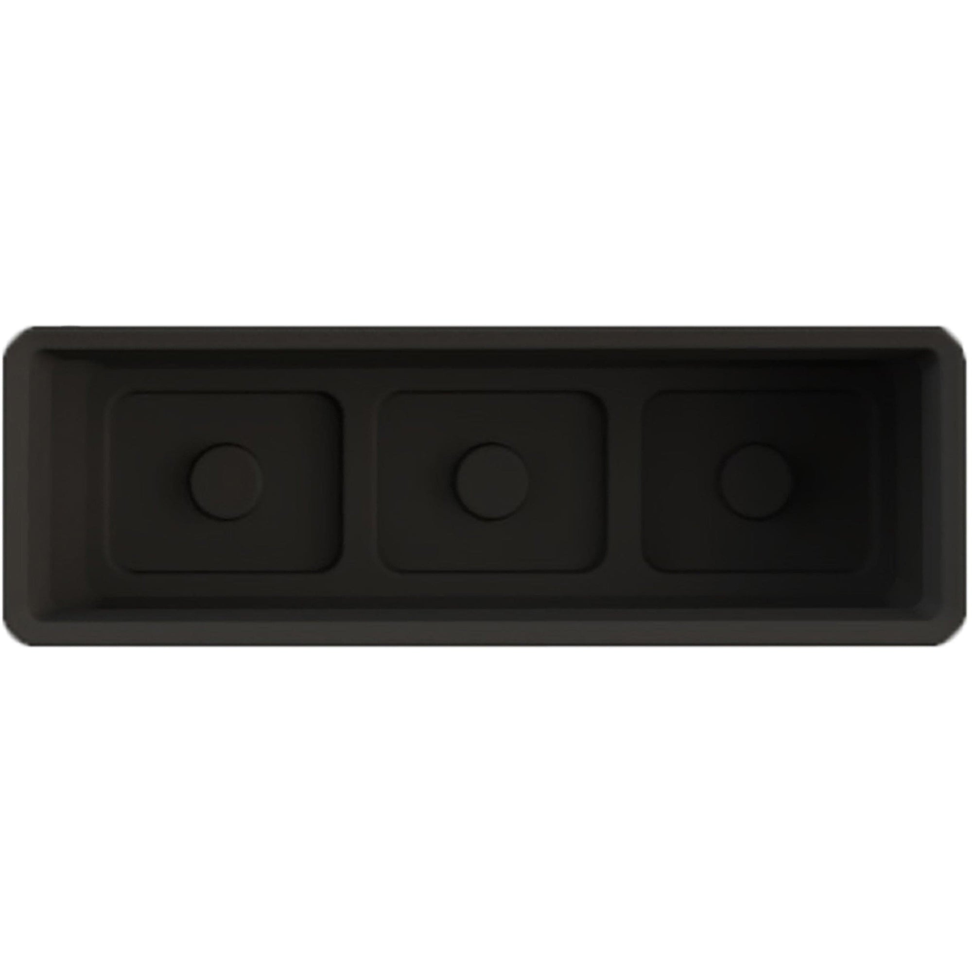 36" x 15" Rectangular Planter Black alt 0