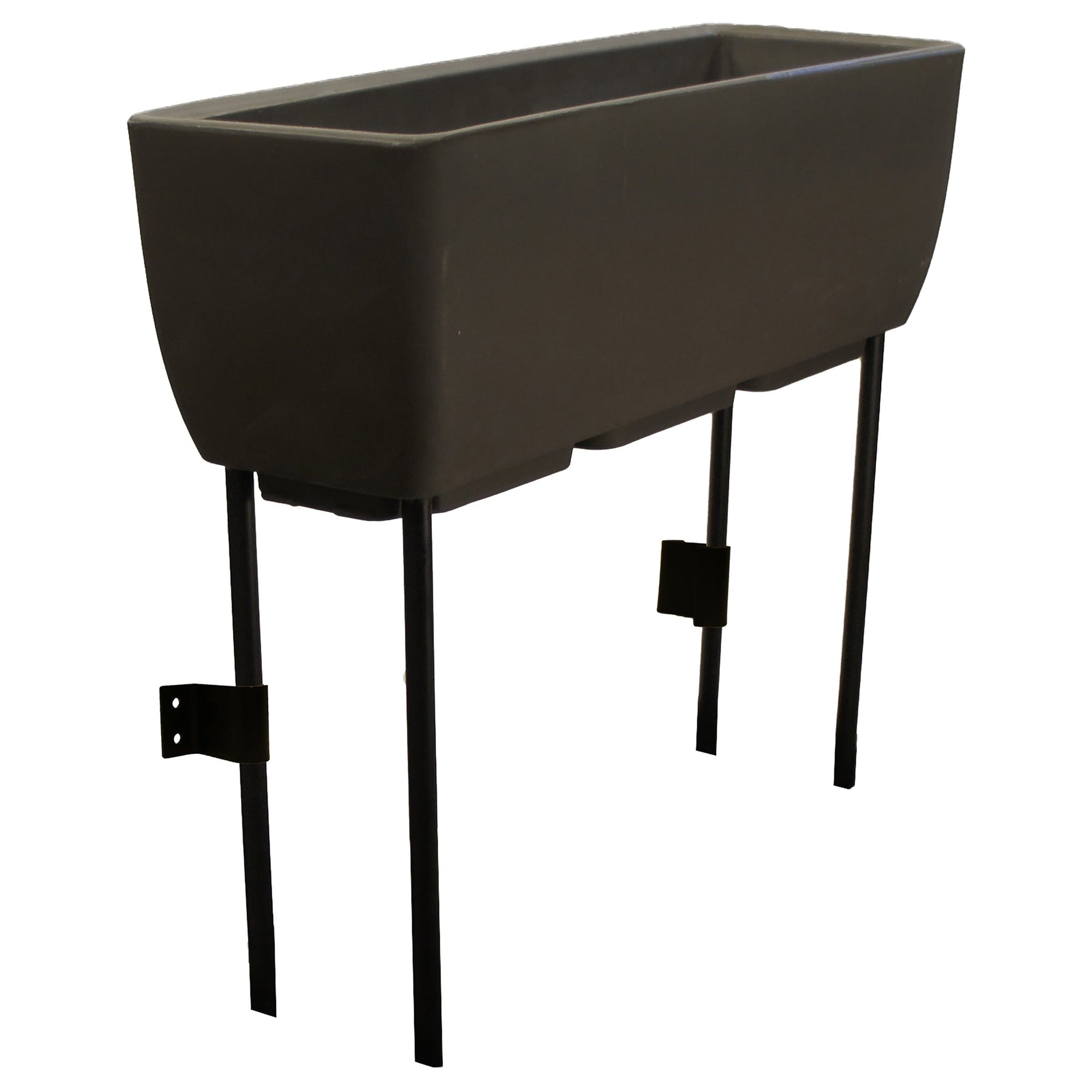 Vertical Live Wall Planter Extension Unit Only for 30" x 10" Rectangular Planters with Wrought Iron Stand alt 0