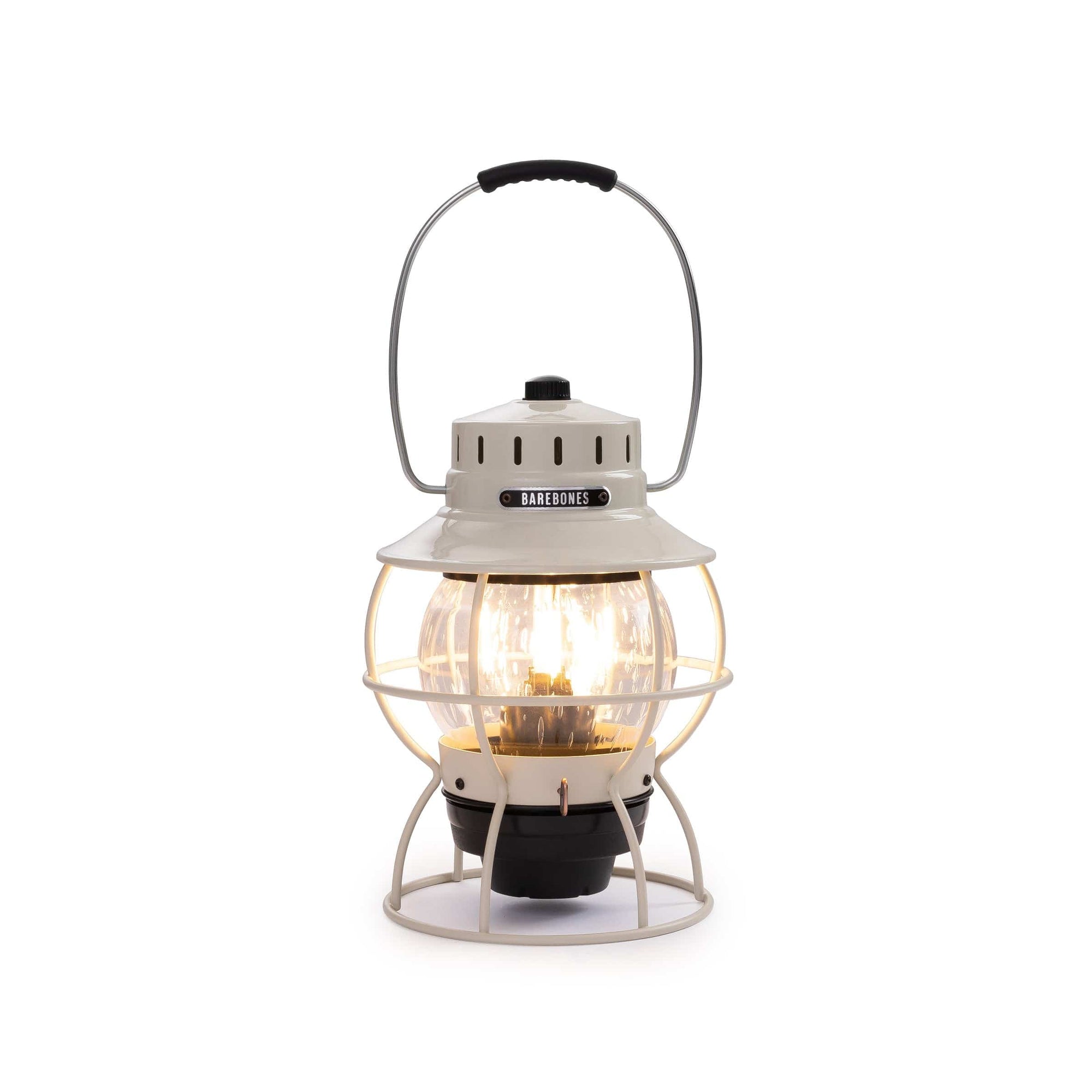 Railroad Lantern Vintage White alt 0