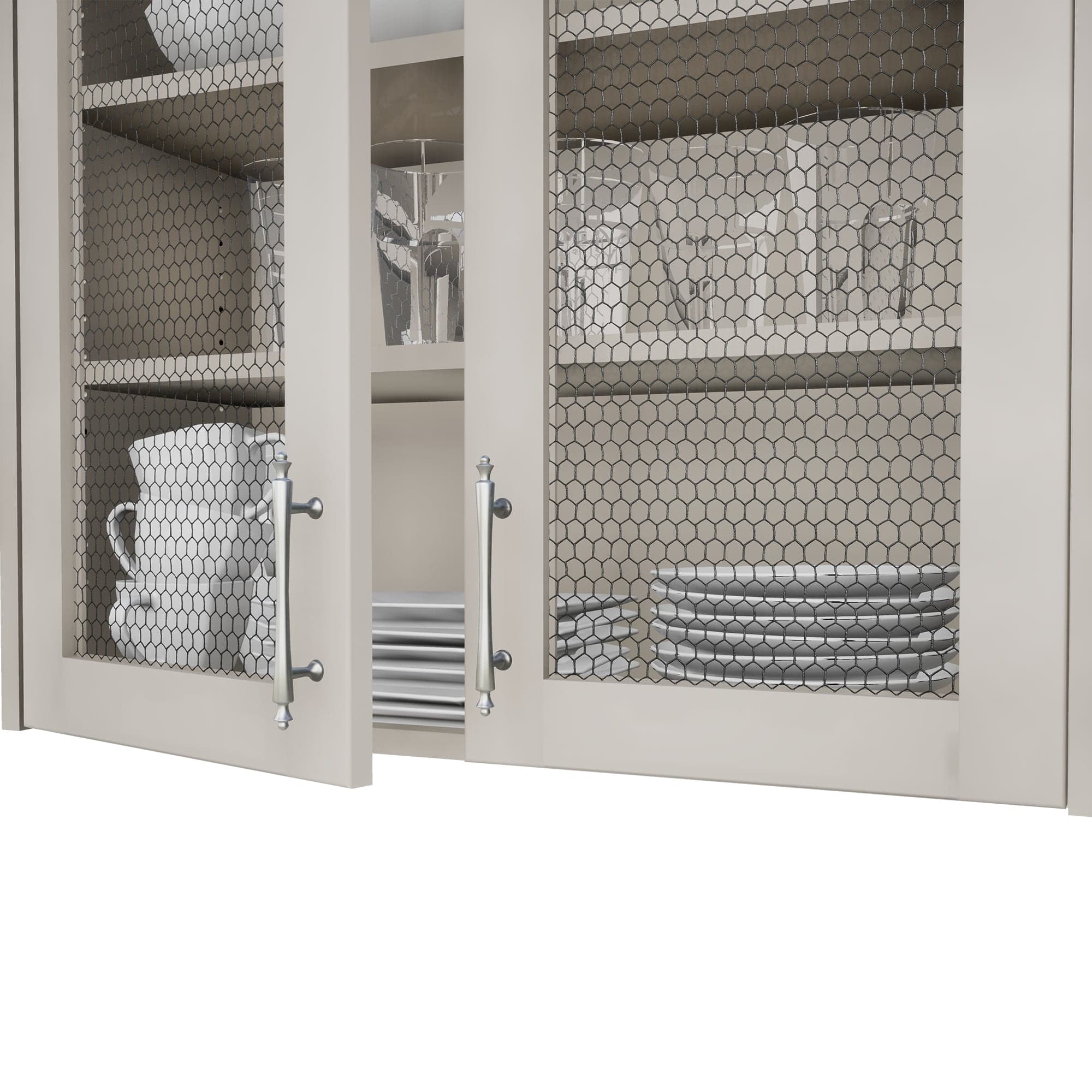 .5" Chicken Wire Decorative Grille - Flat Black, 17" W x 48" L Sheet alt 5