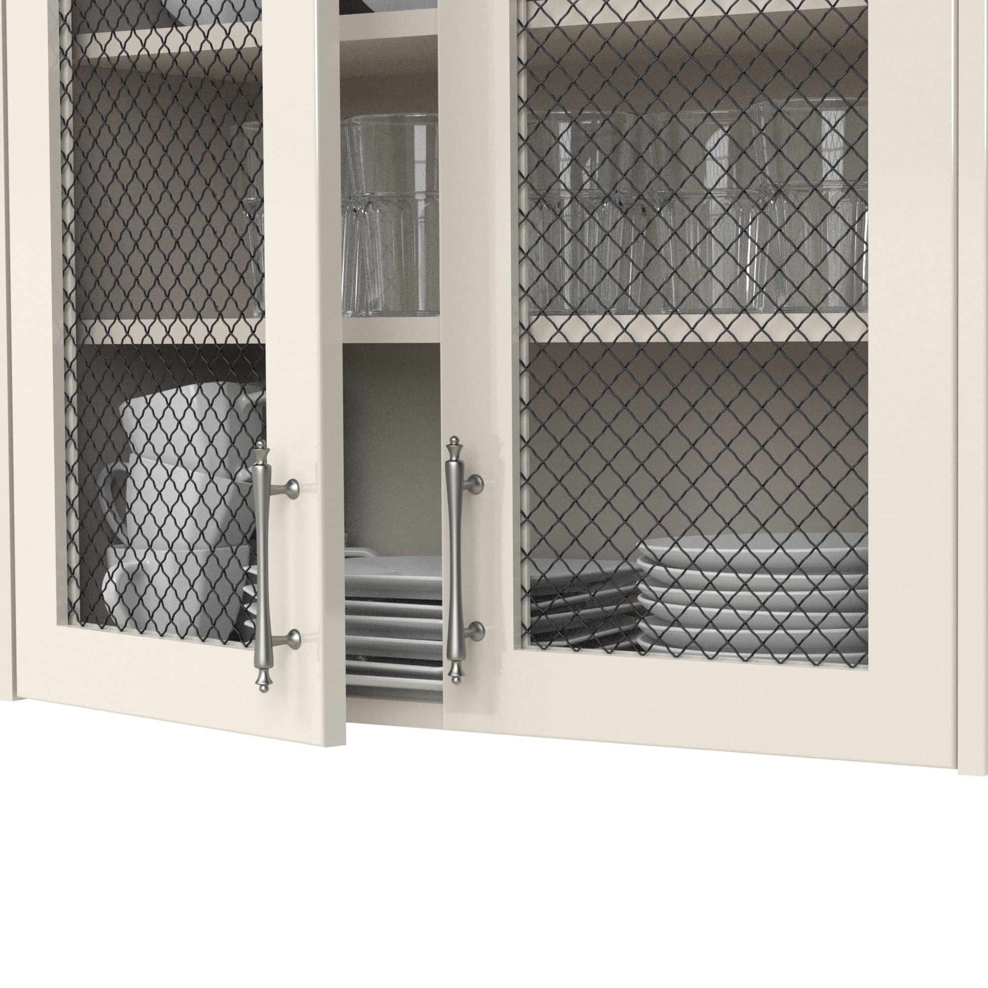 .75" Pressed Single Diamond Decorative Grille - Flat Black, 18" W x 48" L Sheet alt 75