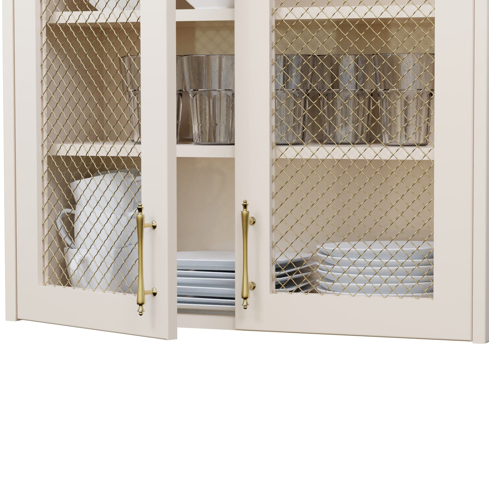 .75" Pressed Single Diamond Decorative Grille - Satin Brass, 36" W x 24" L Sheet alt 75