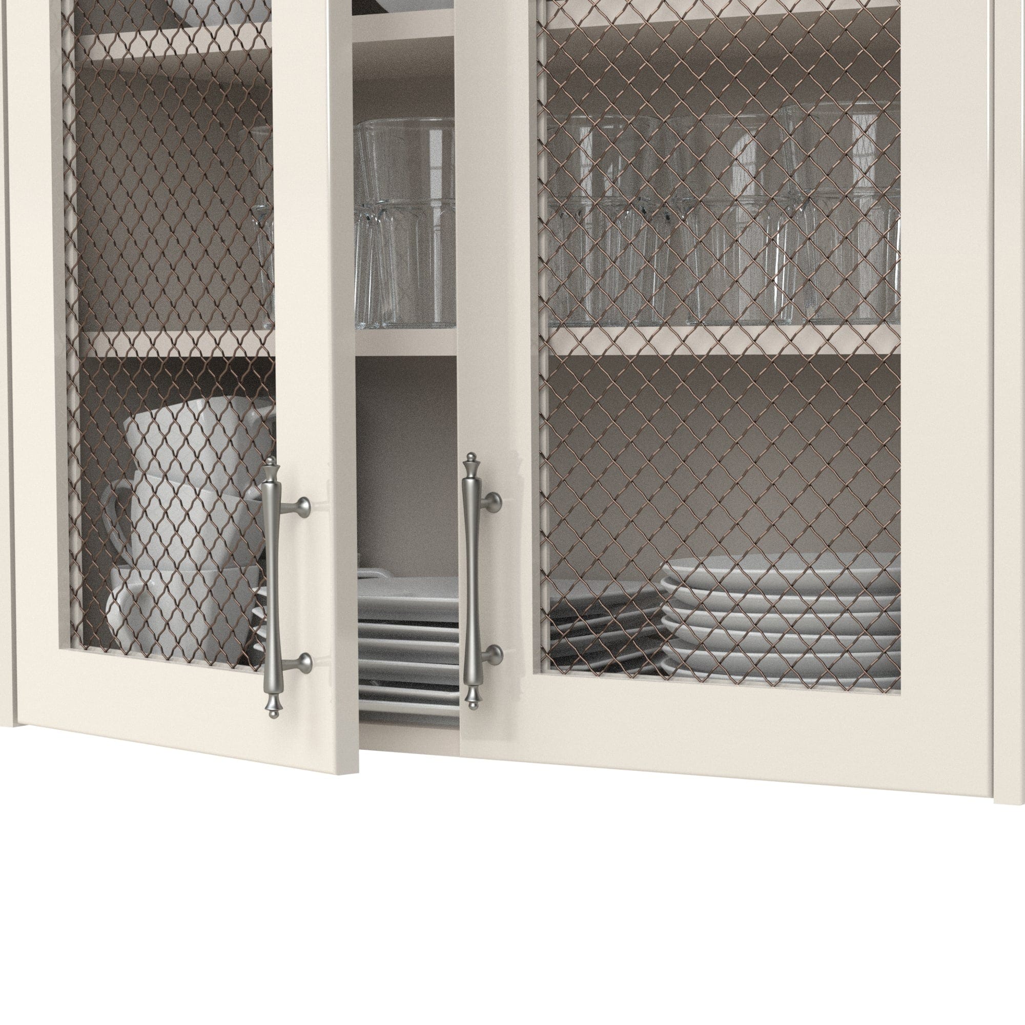 .75" Pressed Single Diamond Decorative Grille - Antique Brass, 36" W x 48" L Sheet alt 75