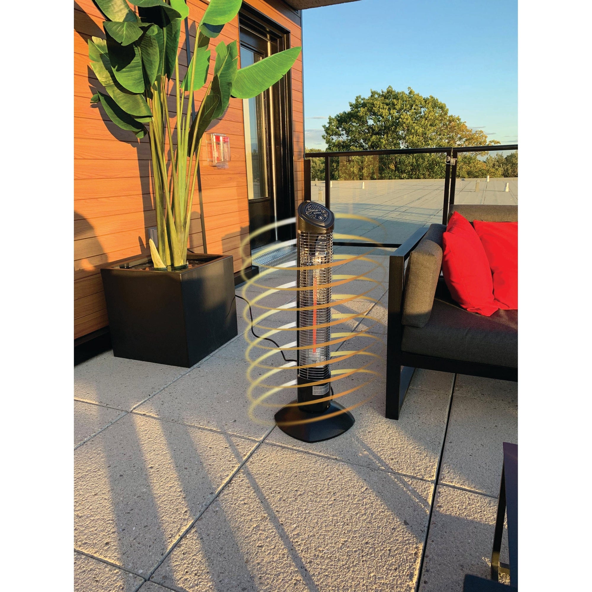 Westinghouse Infrared Electric Outdoor Heater - Freestanding Oscillating With Remote alt 0