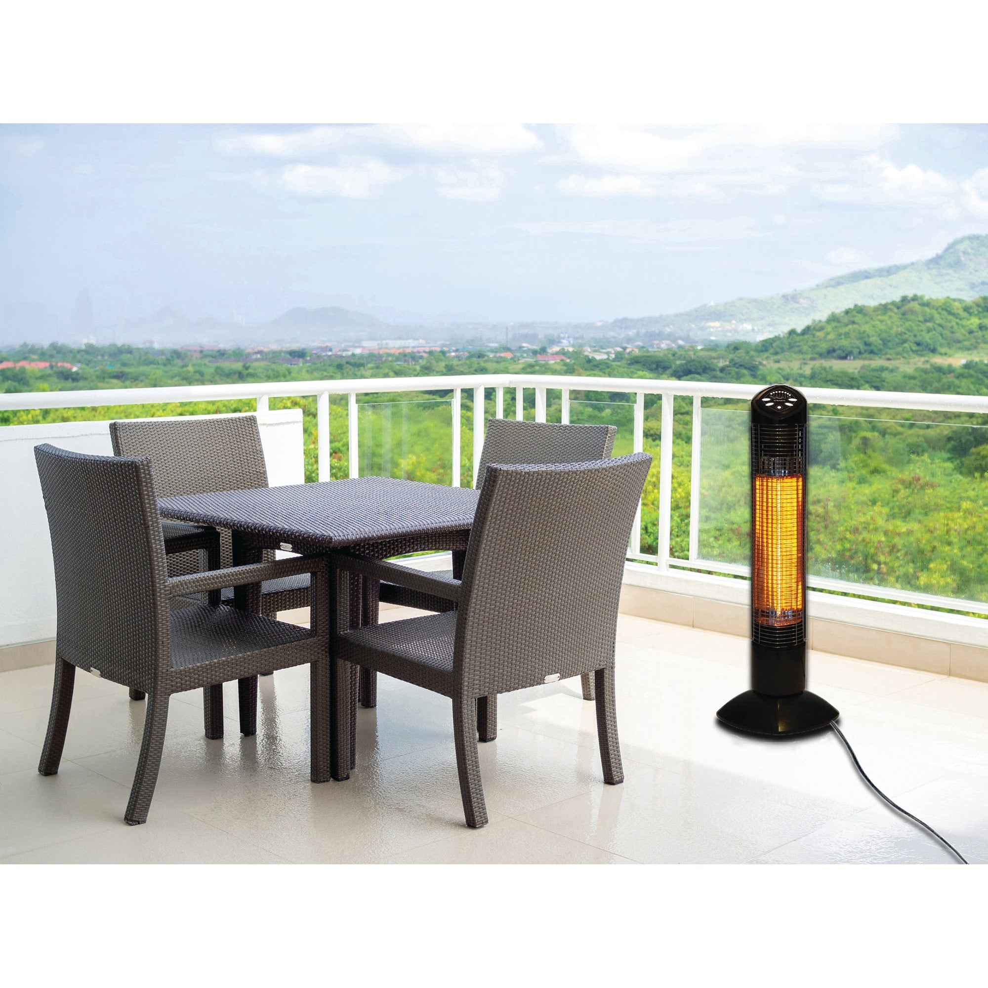 Westinghouse Infrared Electric Outdoor Heater - Freestanding Oscillating With Remote alt 0