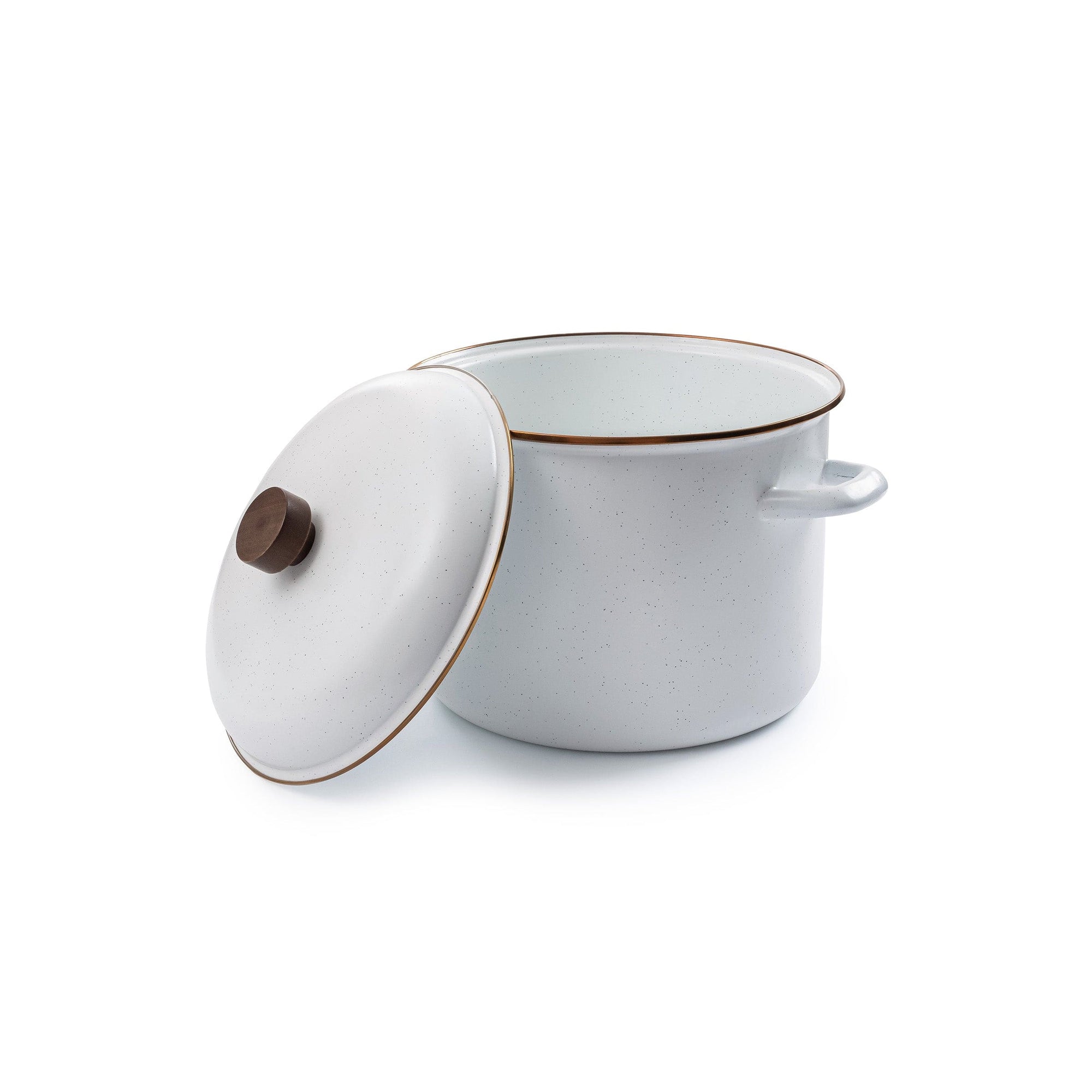 Enamel Stock Pot Eggshell Indoor/Outdoor alt 0