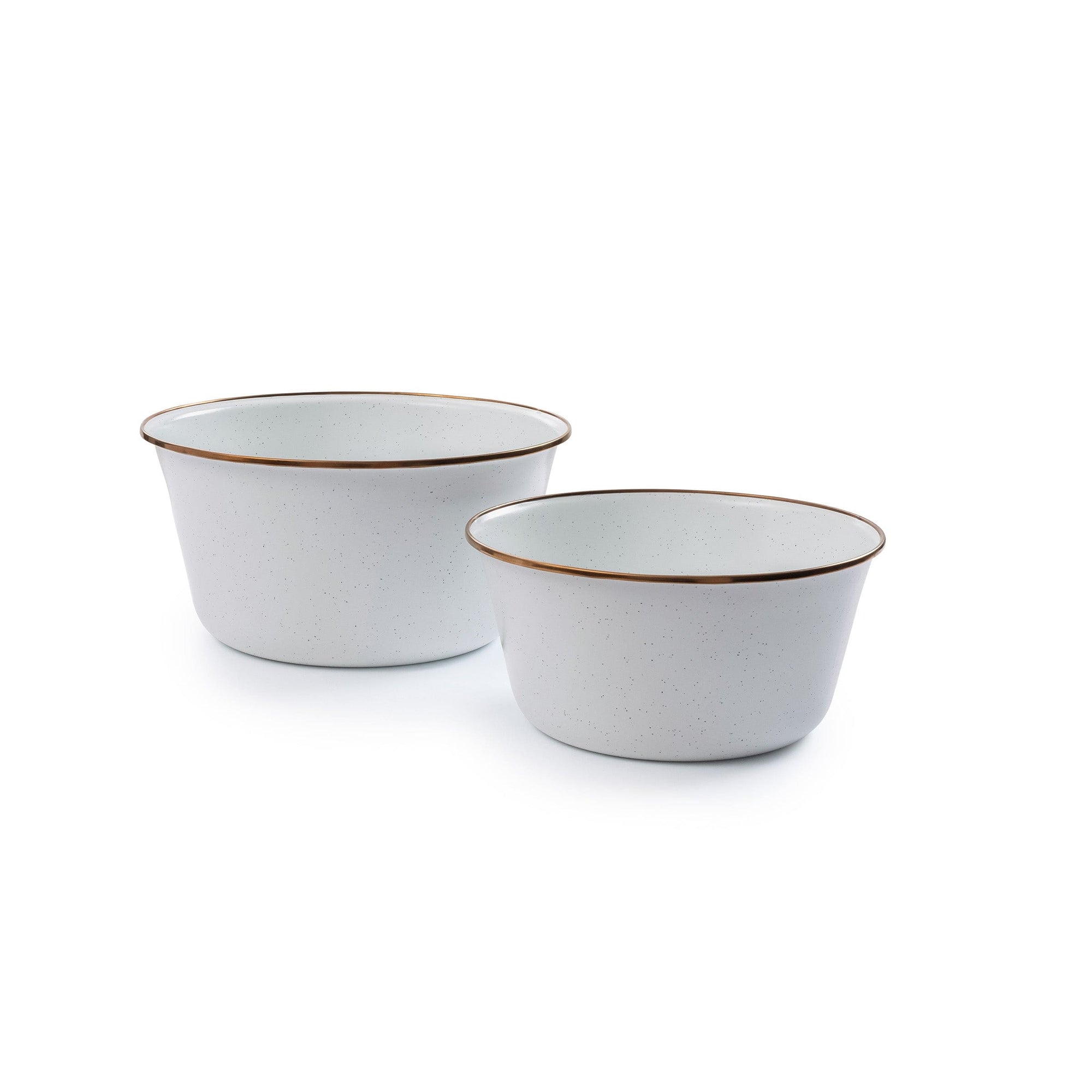 Enamel Mixing Bowl Set Eggshell Indoor/Outdoor alt 0