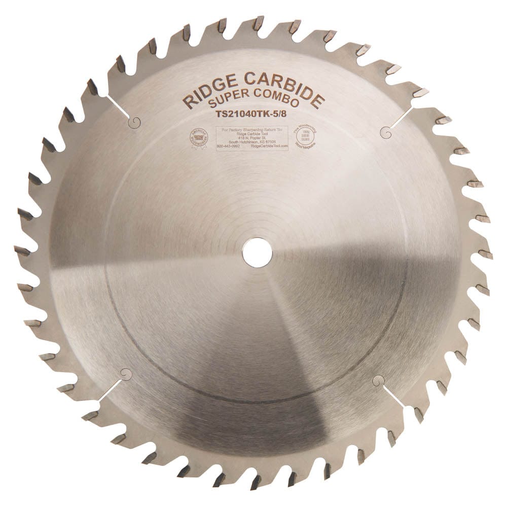 TS2000 Super Combo Saw Blade - 10" x 5/8" Bore x 40T - AR - Thin Kerf