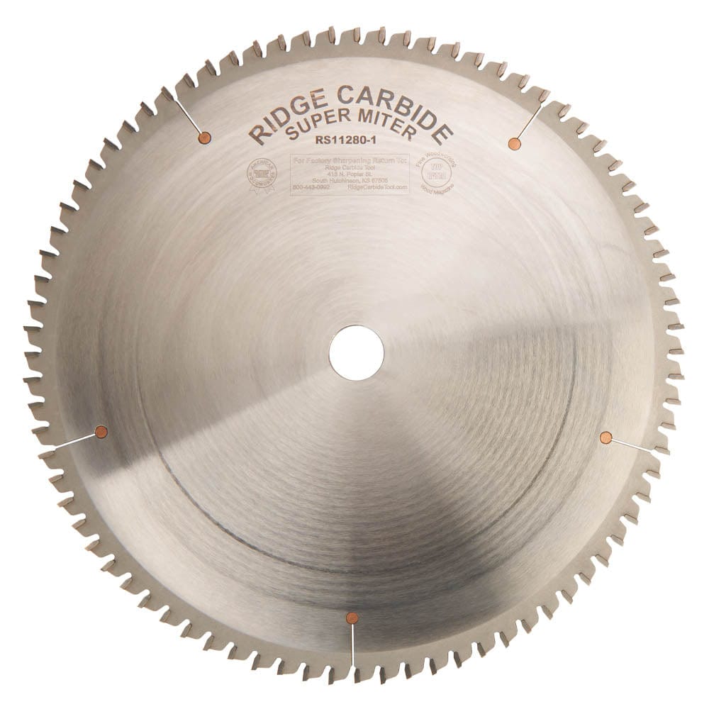 RS1000 Super Miter Saw Blade - 12" x 1" Bore x 80T - AR - Full Kerf