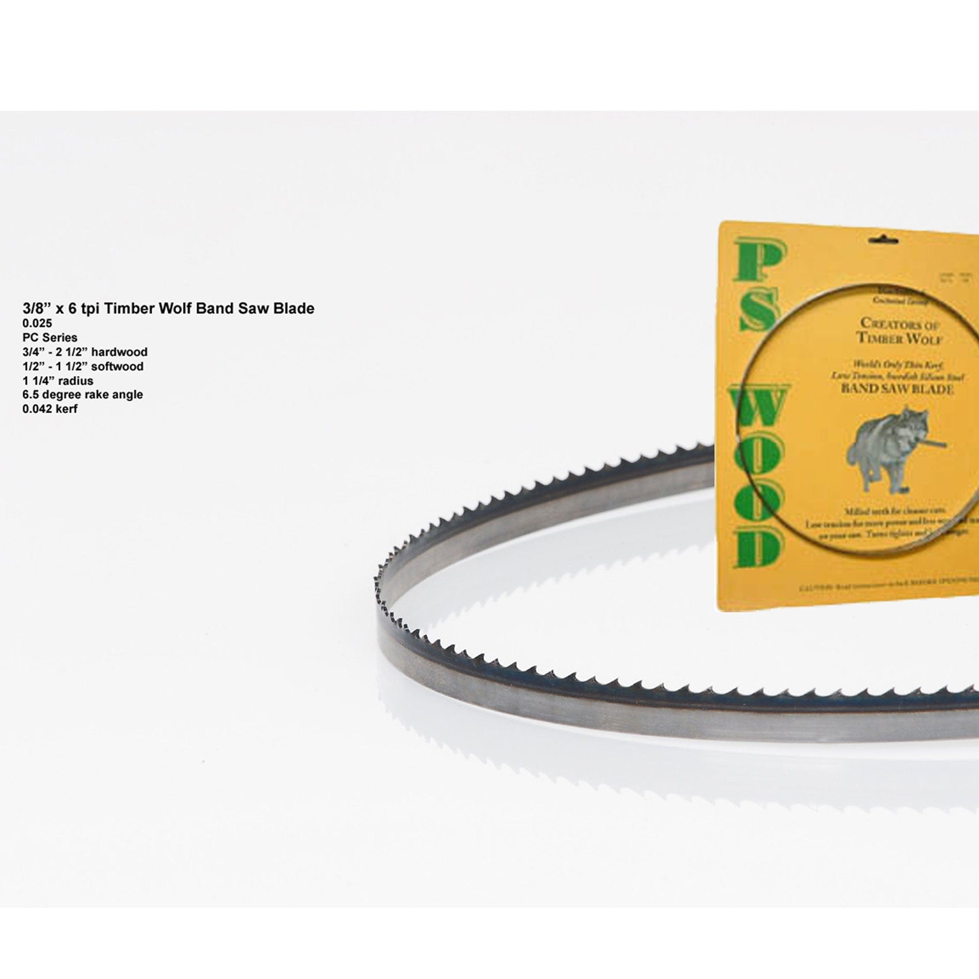 Bandsaw Blade - 105" x 3/8" x 6 TPI , Postive Claw alt 0