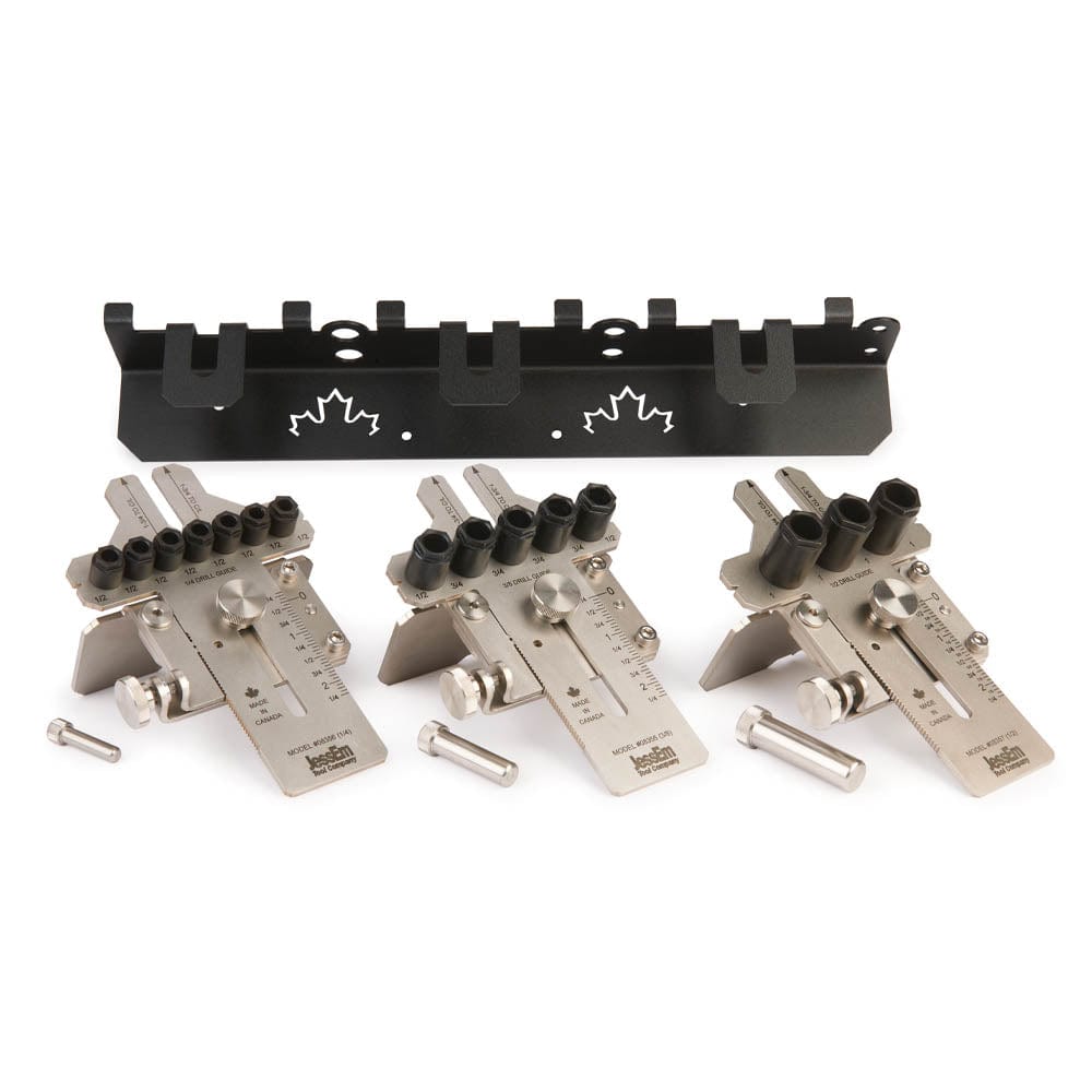 Seasoned Professional Doweling Jig Kit and Wall Bracket - 3 Piece