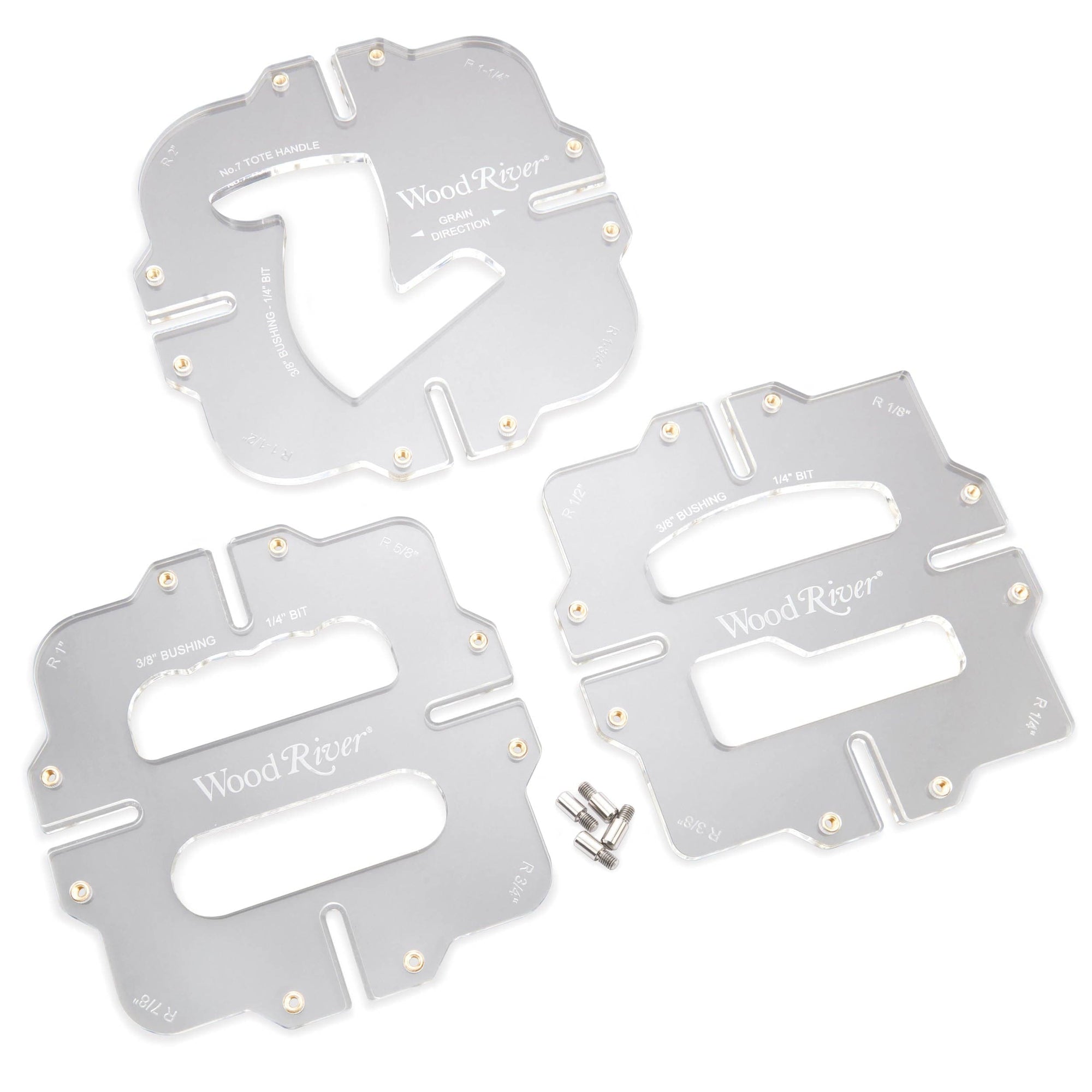 Corner Radius Router Jig Template Set - 3 Piece