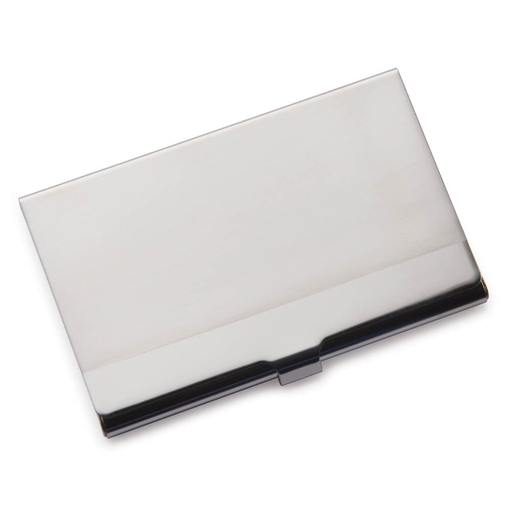 Engravable Metal Business Card Holders - Aluminum - 2 Piece