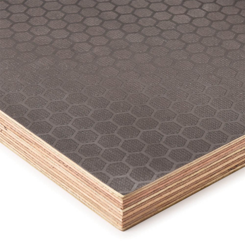 Hexaply Anti-Slip Phenolic Plywood - 13/16" (21 mm) x 48" x 48" - Black