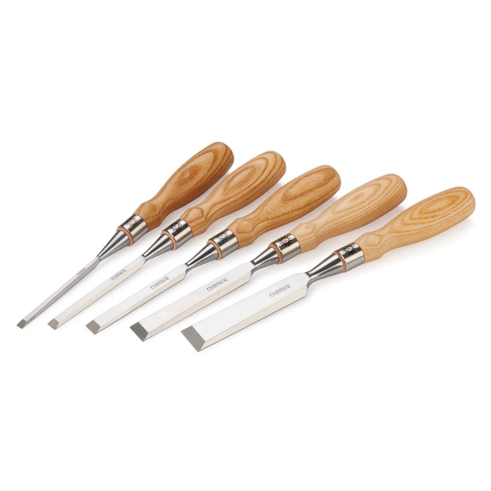 Richter Beveled Edge Chisel Set with Wood Box - 5 Piece