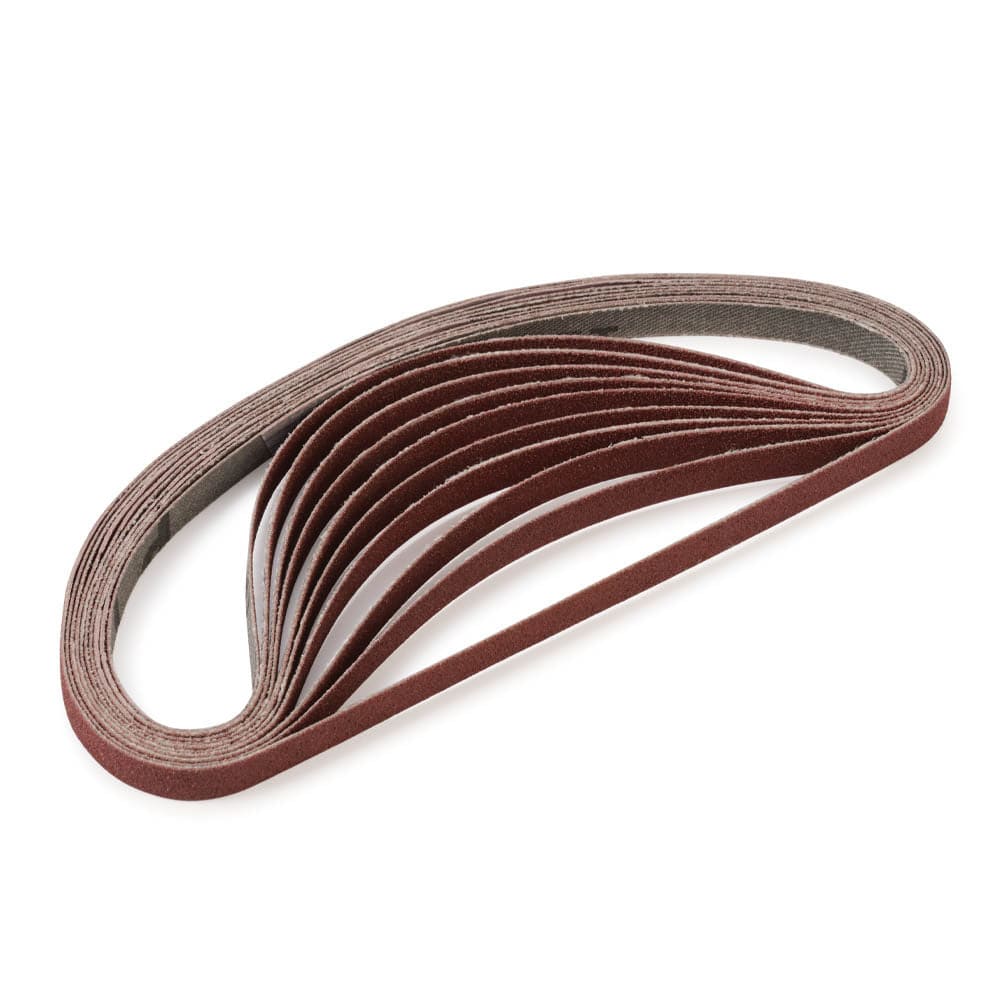 Sanding Detailer Replacement Belts - 120 Grit - 1/4" - 10 Pack
