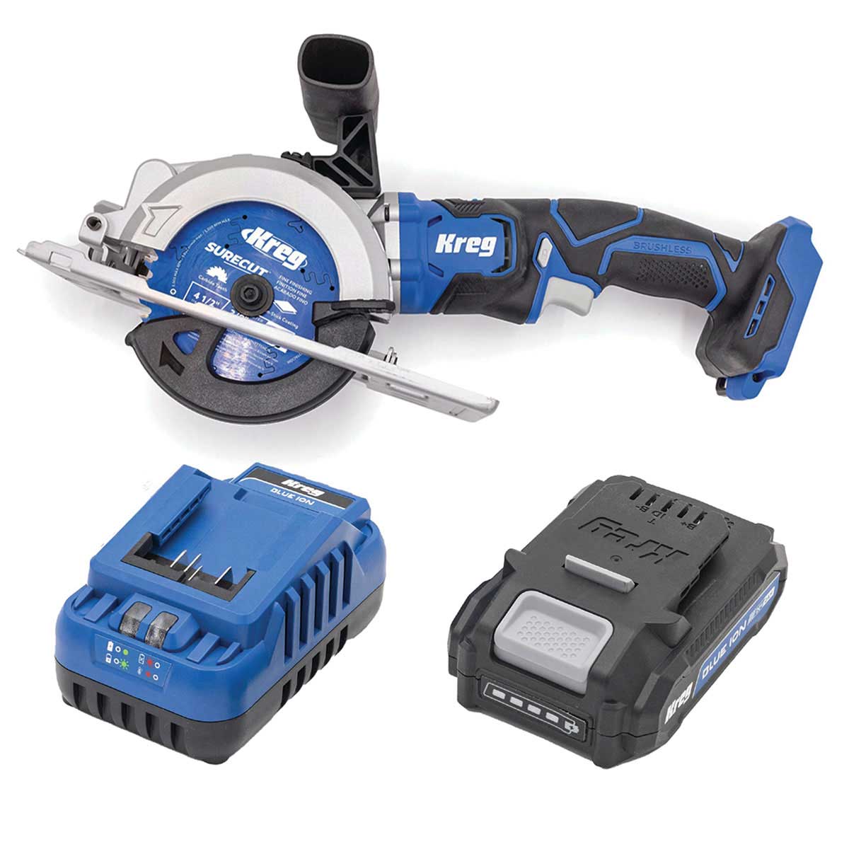 Ionic Drive 4-1/2" Circular Saw with 2AH Battery and Charger Kit