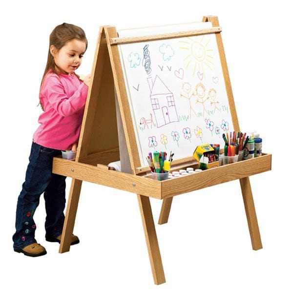 Woodworking Project Paper Plan to Build Young Artist's Easel alt 0