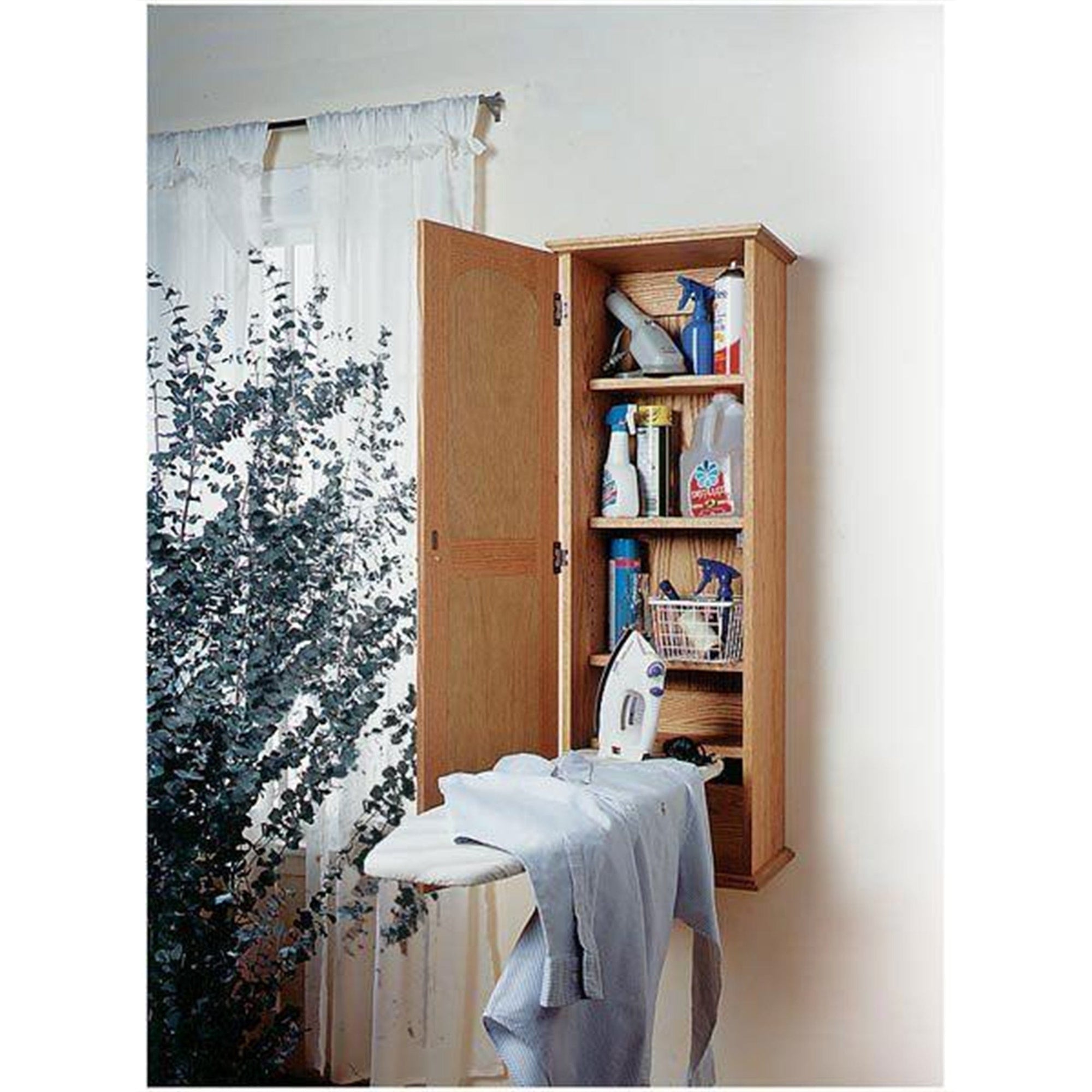 Downloadable Woodworking Project Plan to Build Ironing-Board Hideaway alt 0